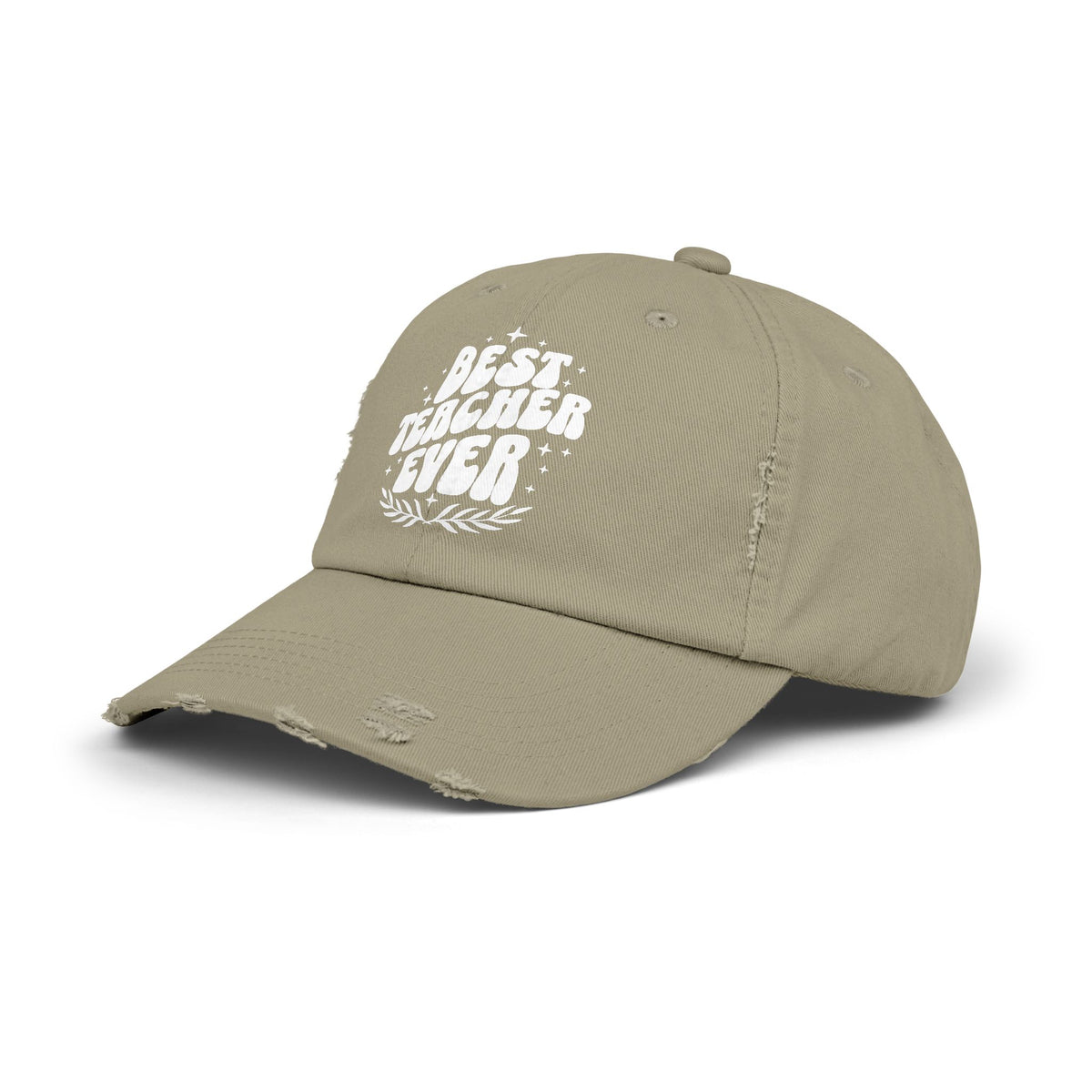 Best Teacher Ever Distressed Hat
