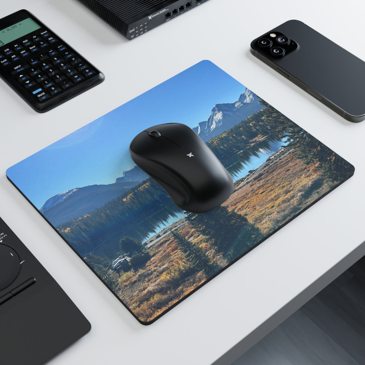 Scenic Mountain Lake Mouse Pad
