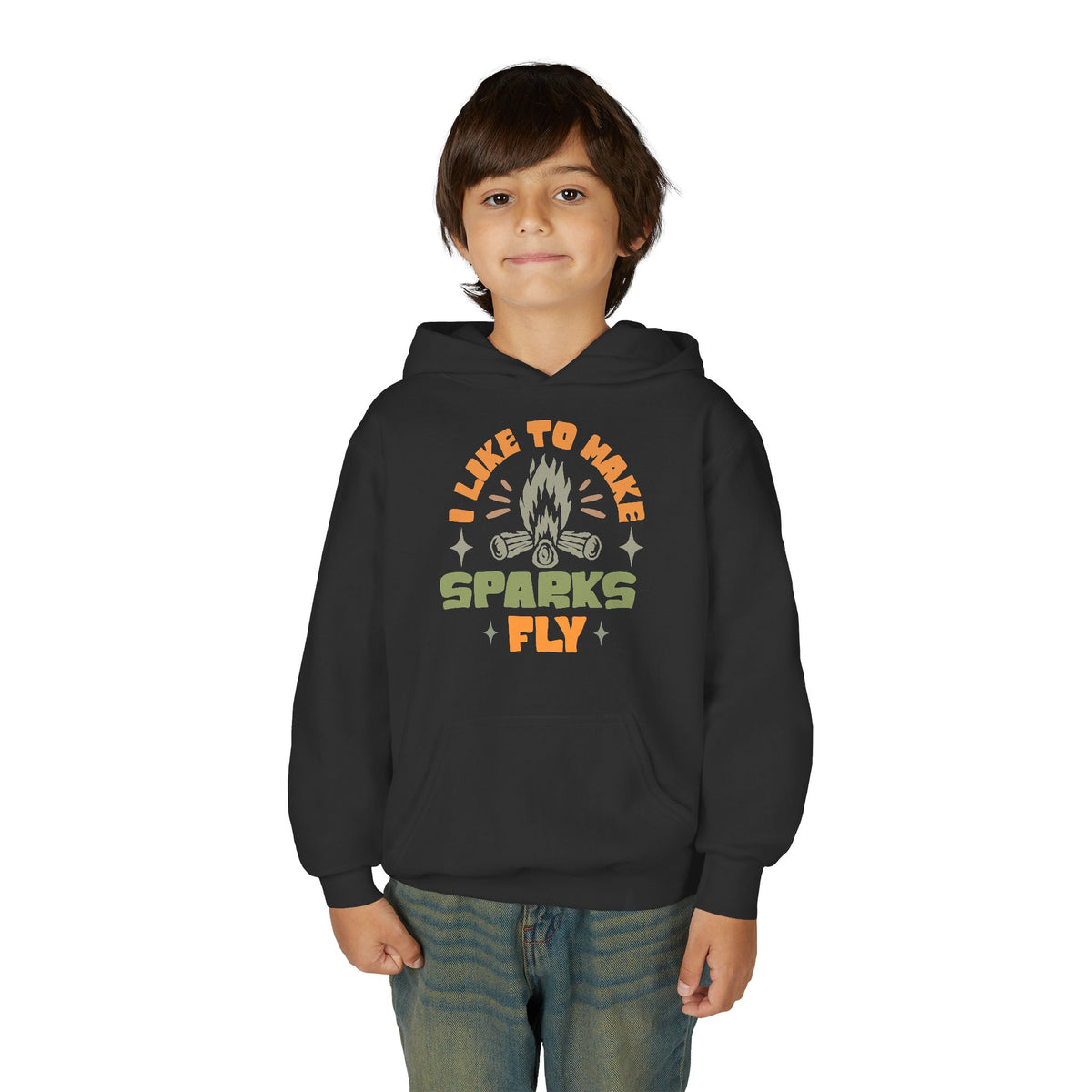 "...Make Sparks Fly" Campfire Youth Hoodie