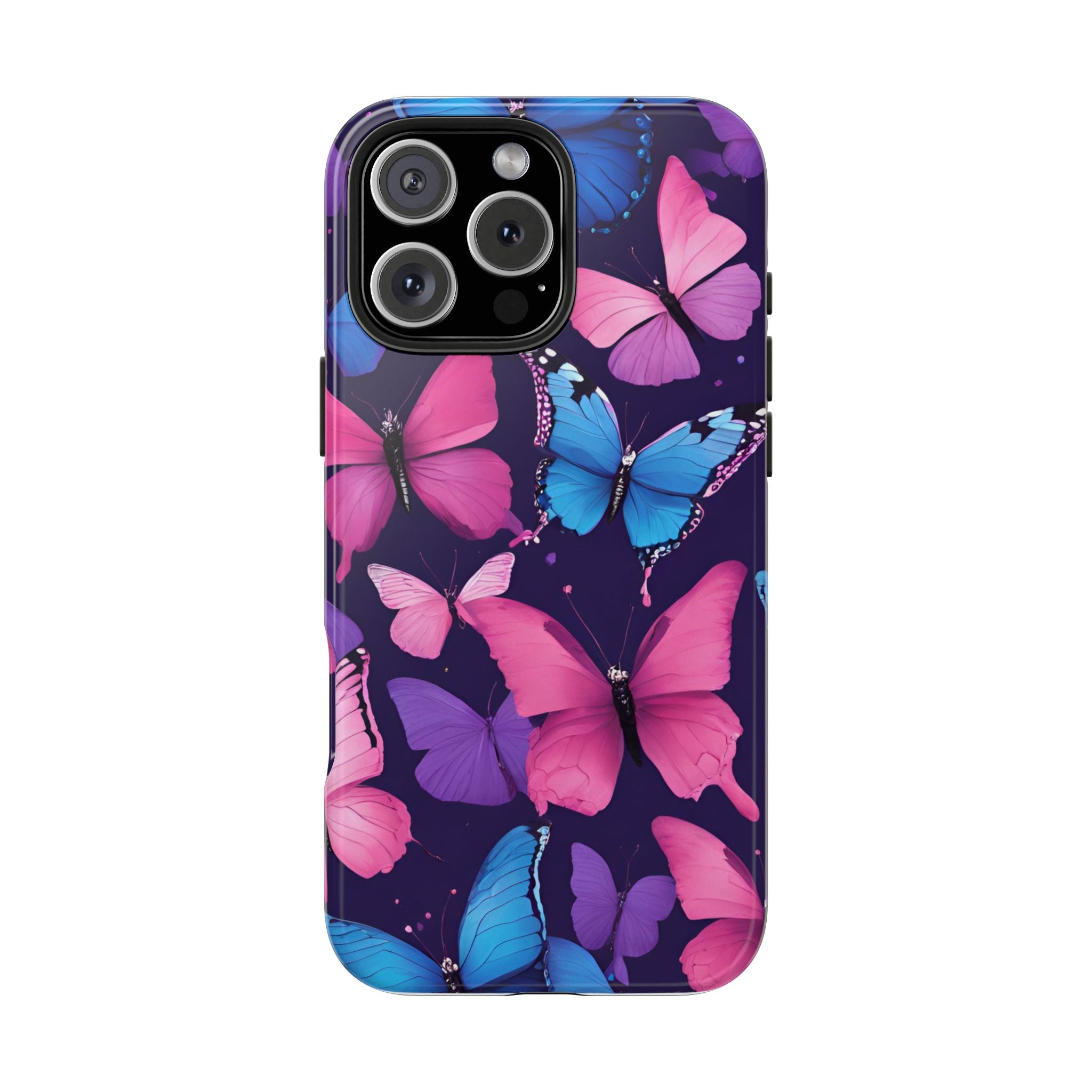 Butterfly Phone Case (Pink,Purple and Blue)