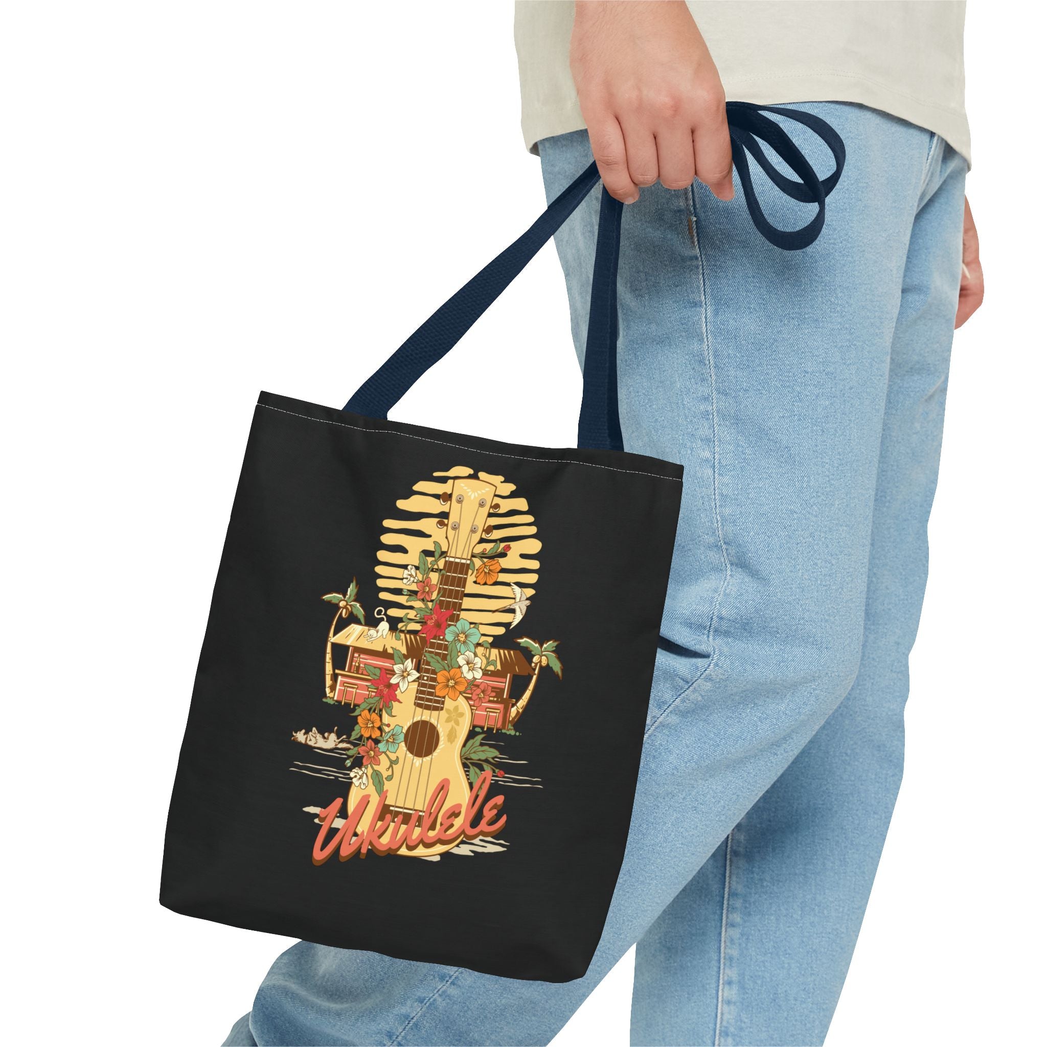 Ukulele Retro Tote Bag