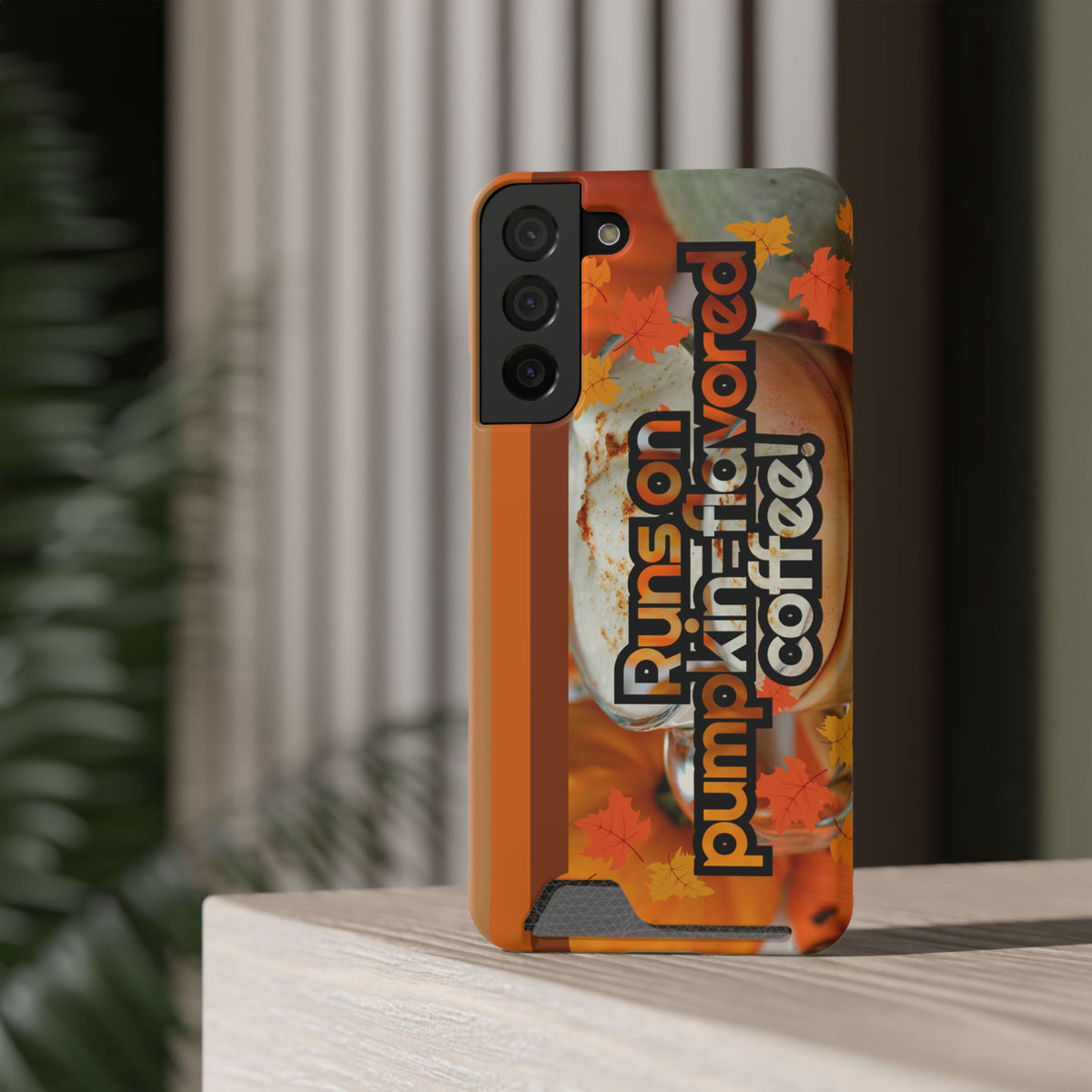 Coffee Phone Case w/Card Holder