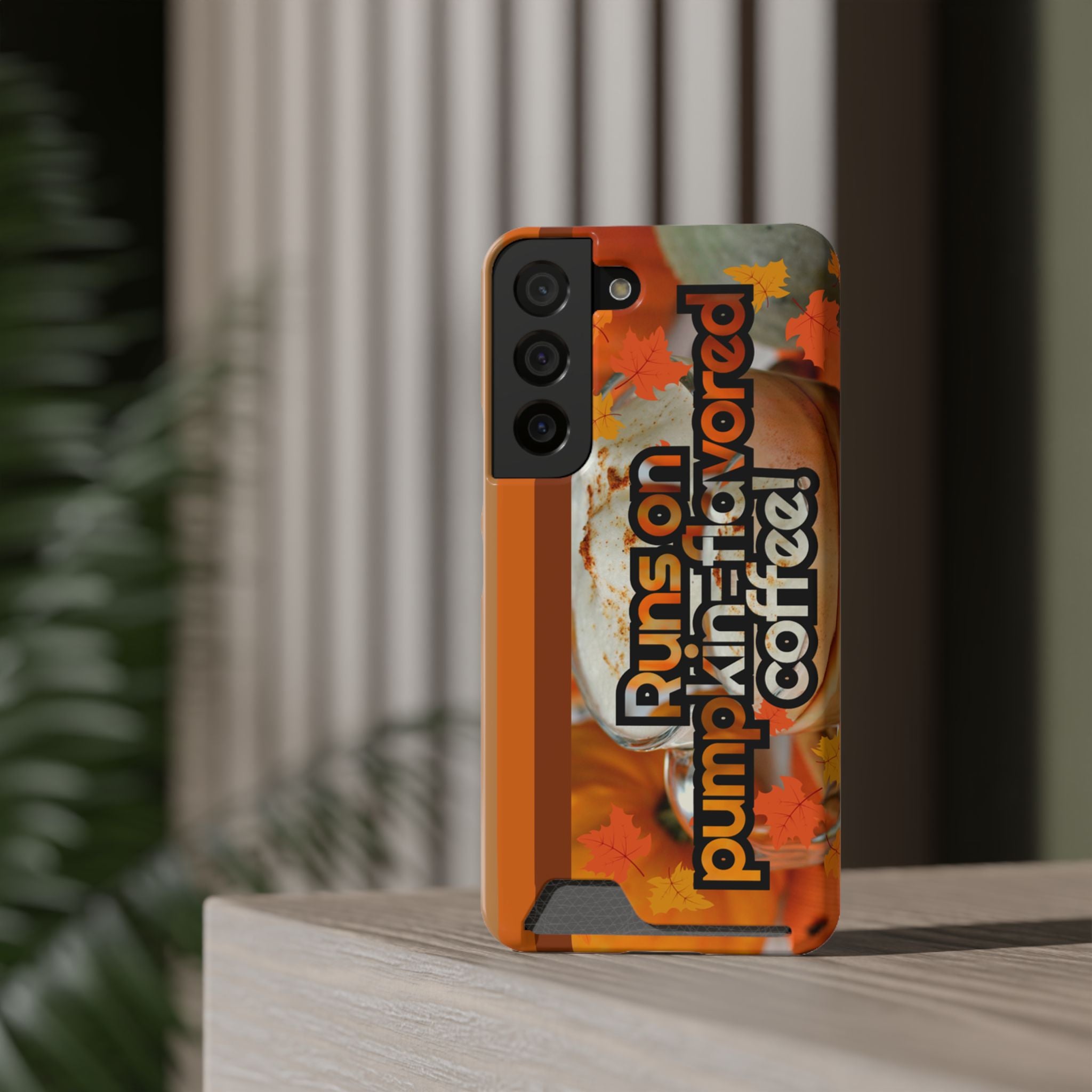 Coffee Phone Case w/Card Holder