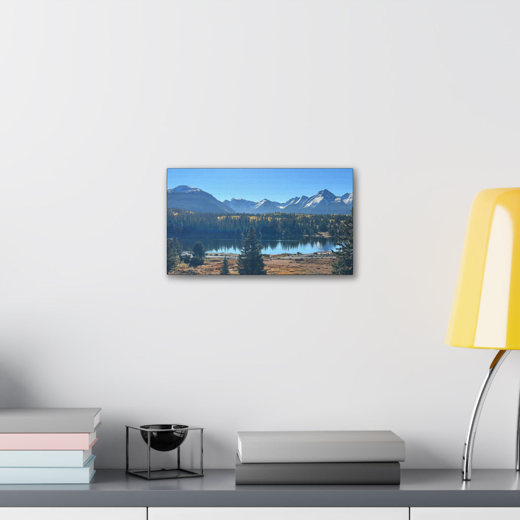 Mountain Lake Landscape Canvas