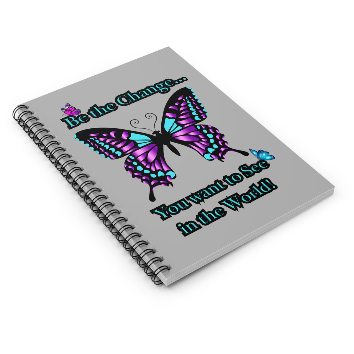 'Be the Change' Butterfly Spiral Notebook