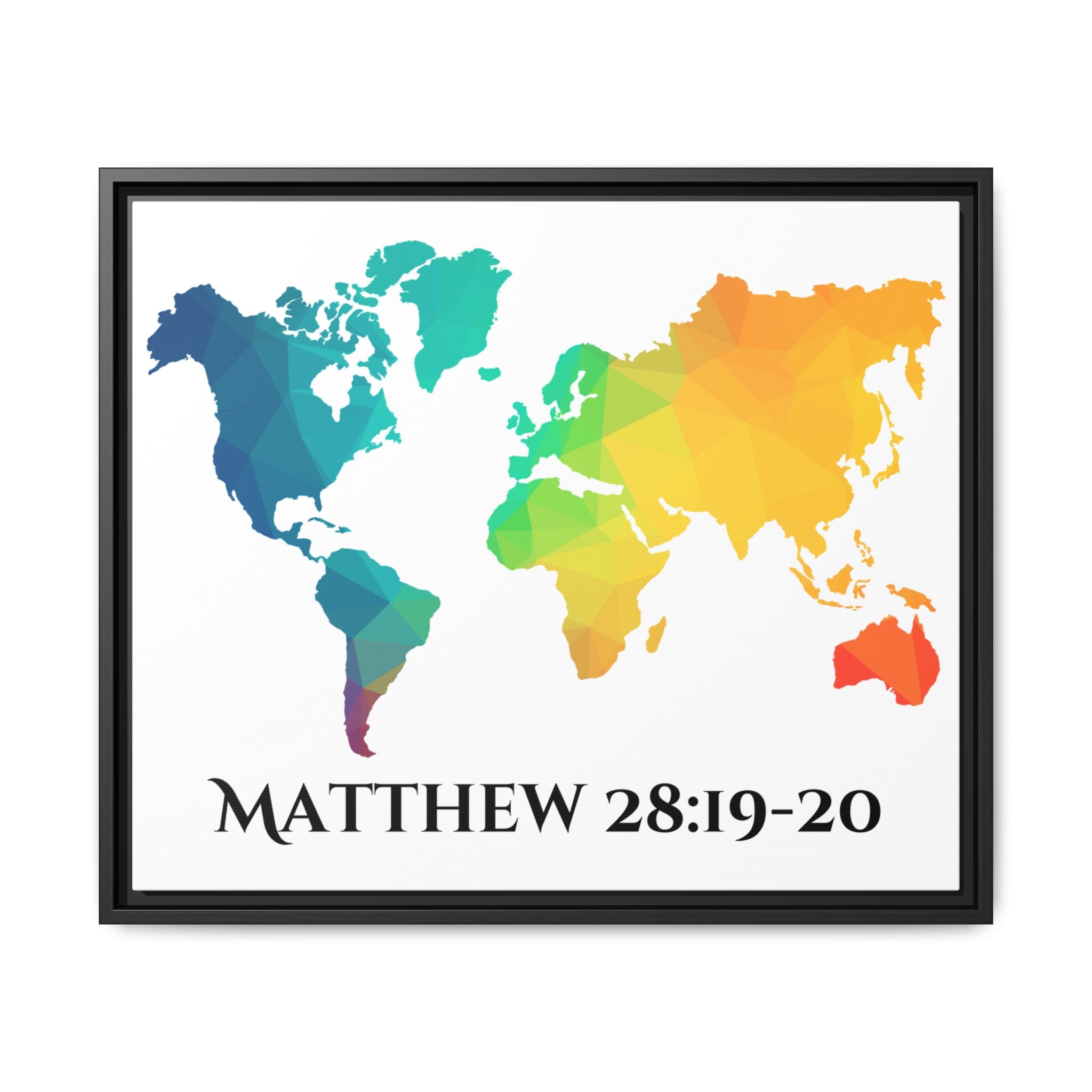 The Great Commission Wall Art (Matthew 28:19-20)