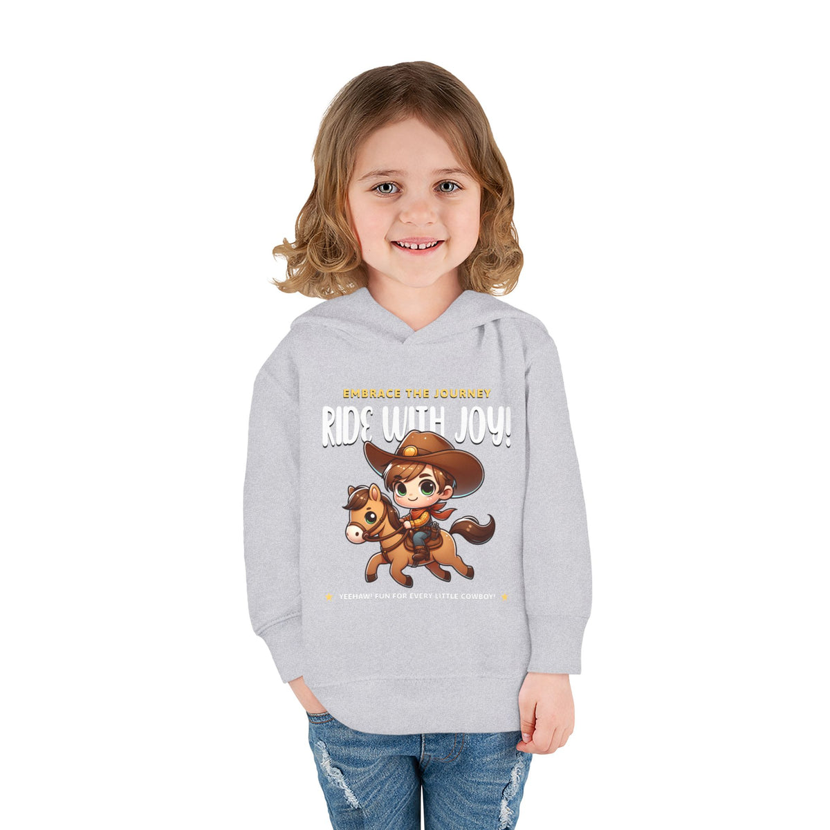 "Ride With Joy" Cowboy Kids Hoodie