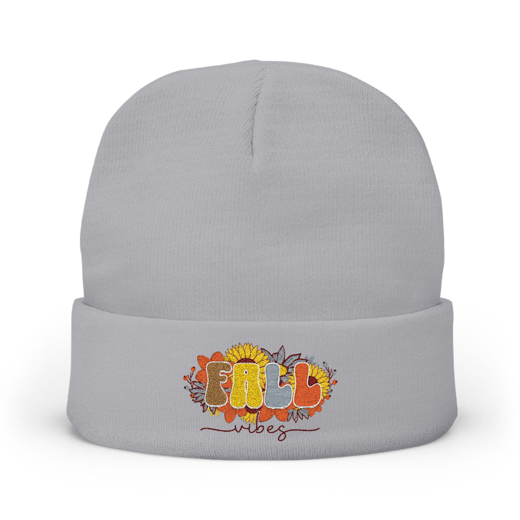 Fall Floral Embroidered Beanie