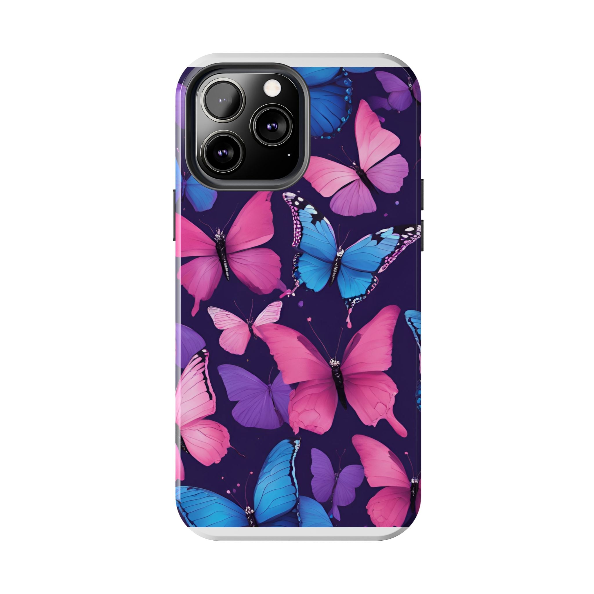 Butterfly Phone Case (Pink,Purple and Blue)