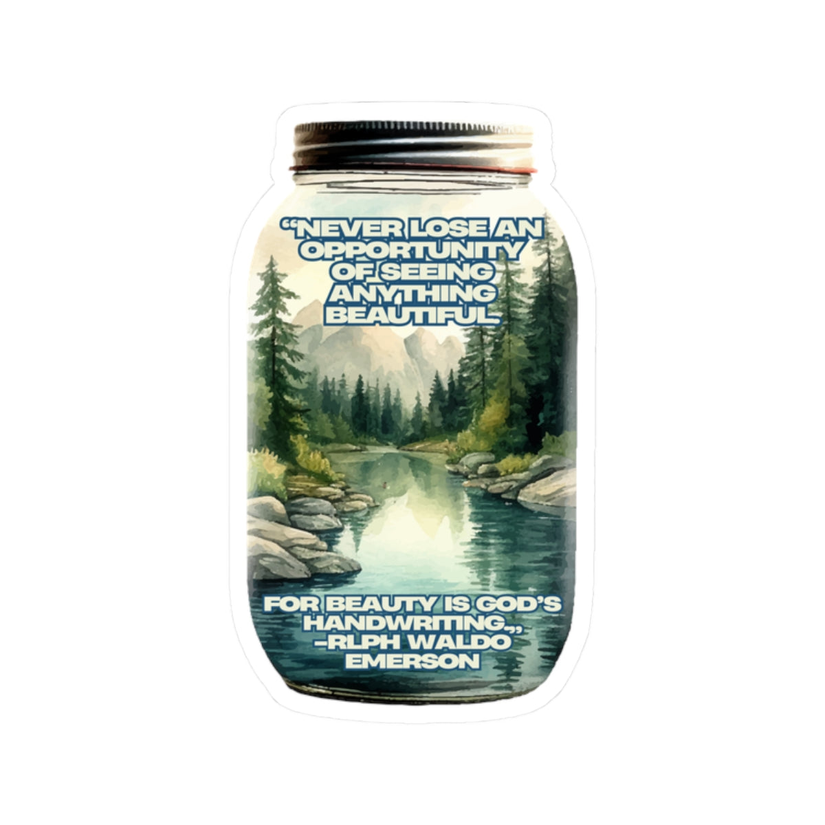 Nature Mirror Sticker