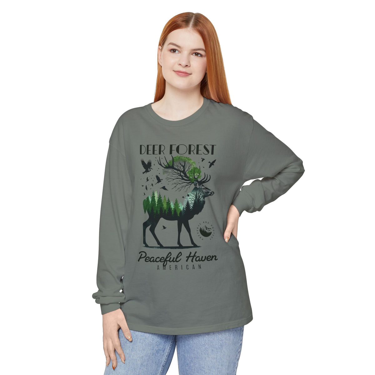 Deer Forest LS Tee
