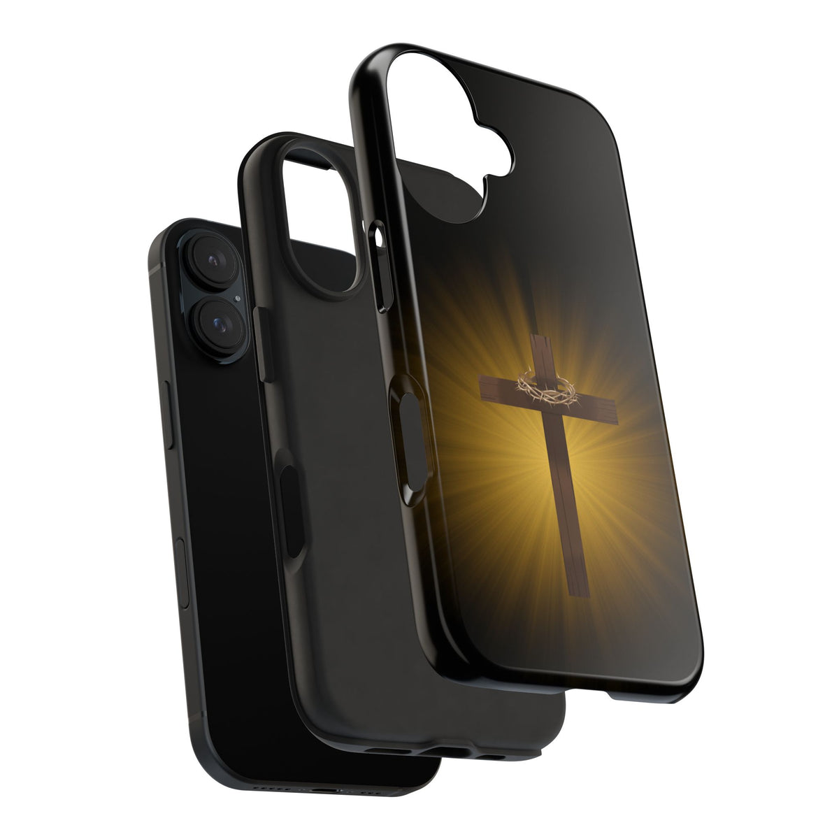 Cross and Crown of Thorns Phone Case