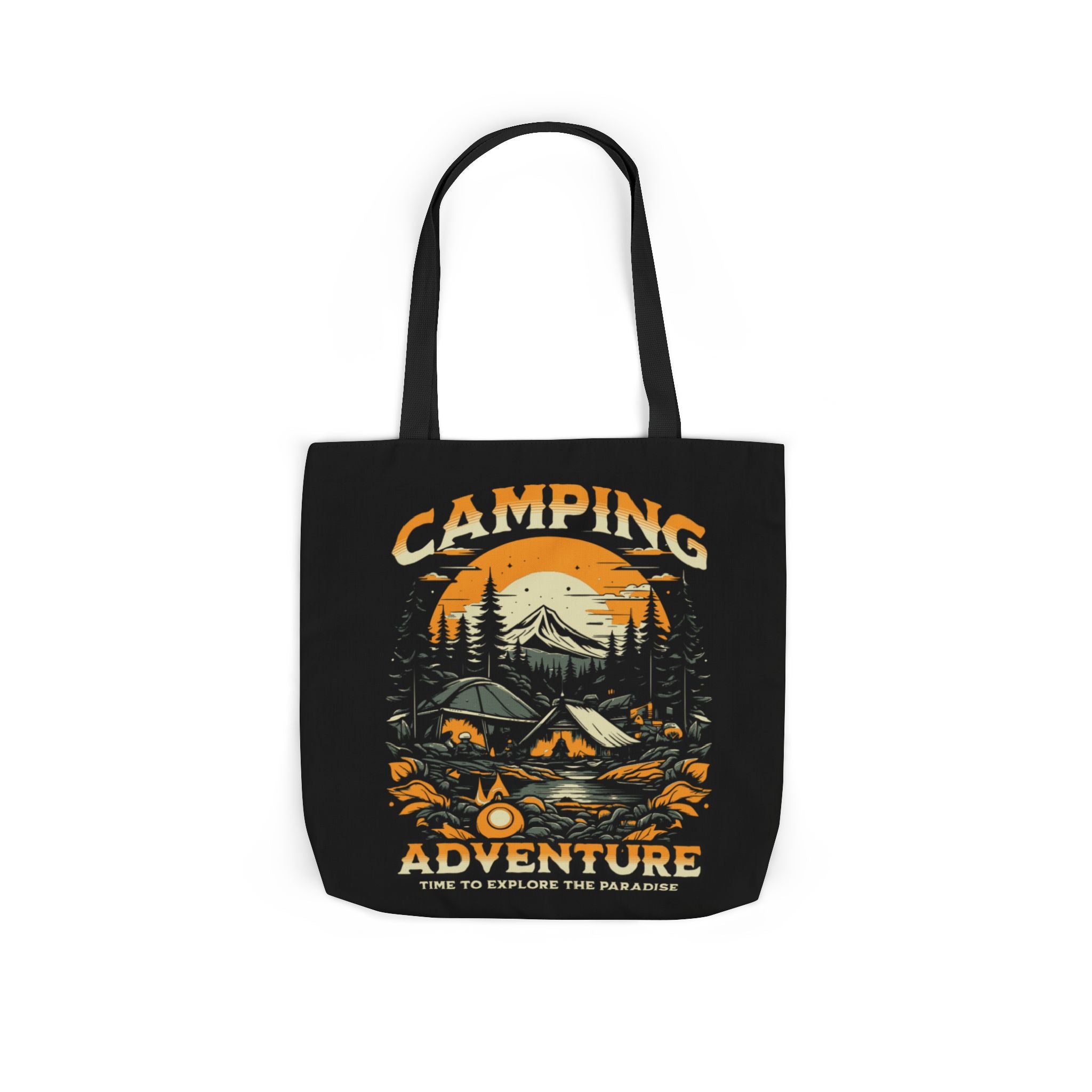 Camping Adventure Canvas Tote Bag