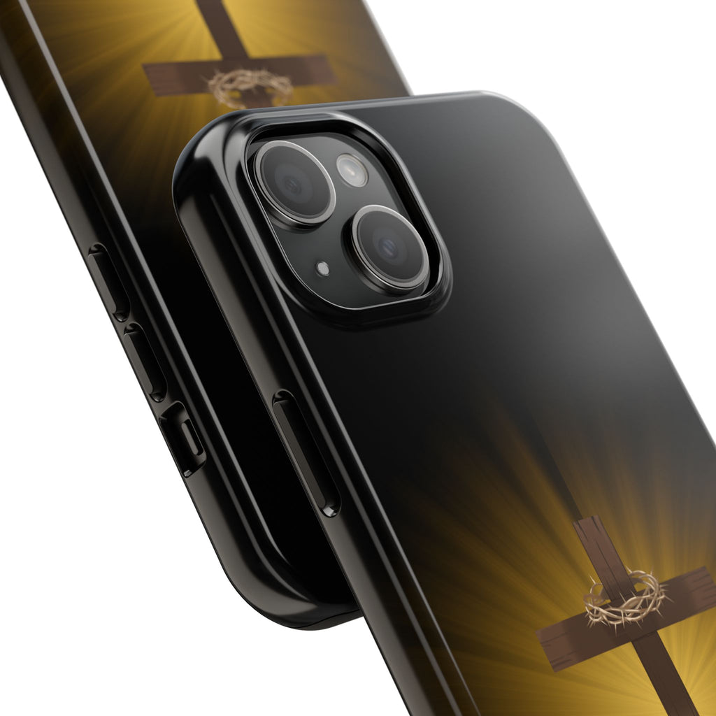 Cross and Crown of Thorns Phone Case
