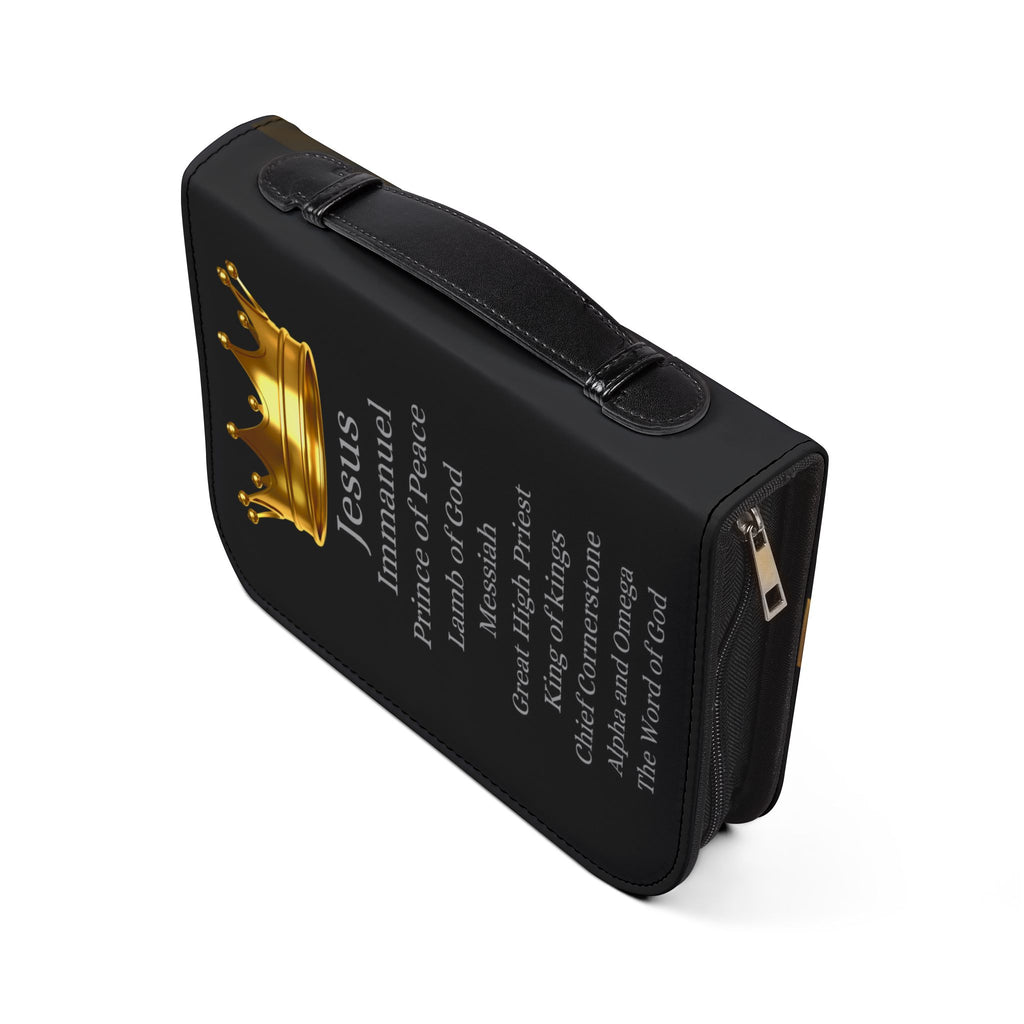 Gold Cross & Crown Bible Cover