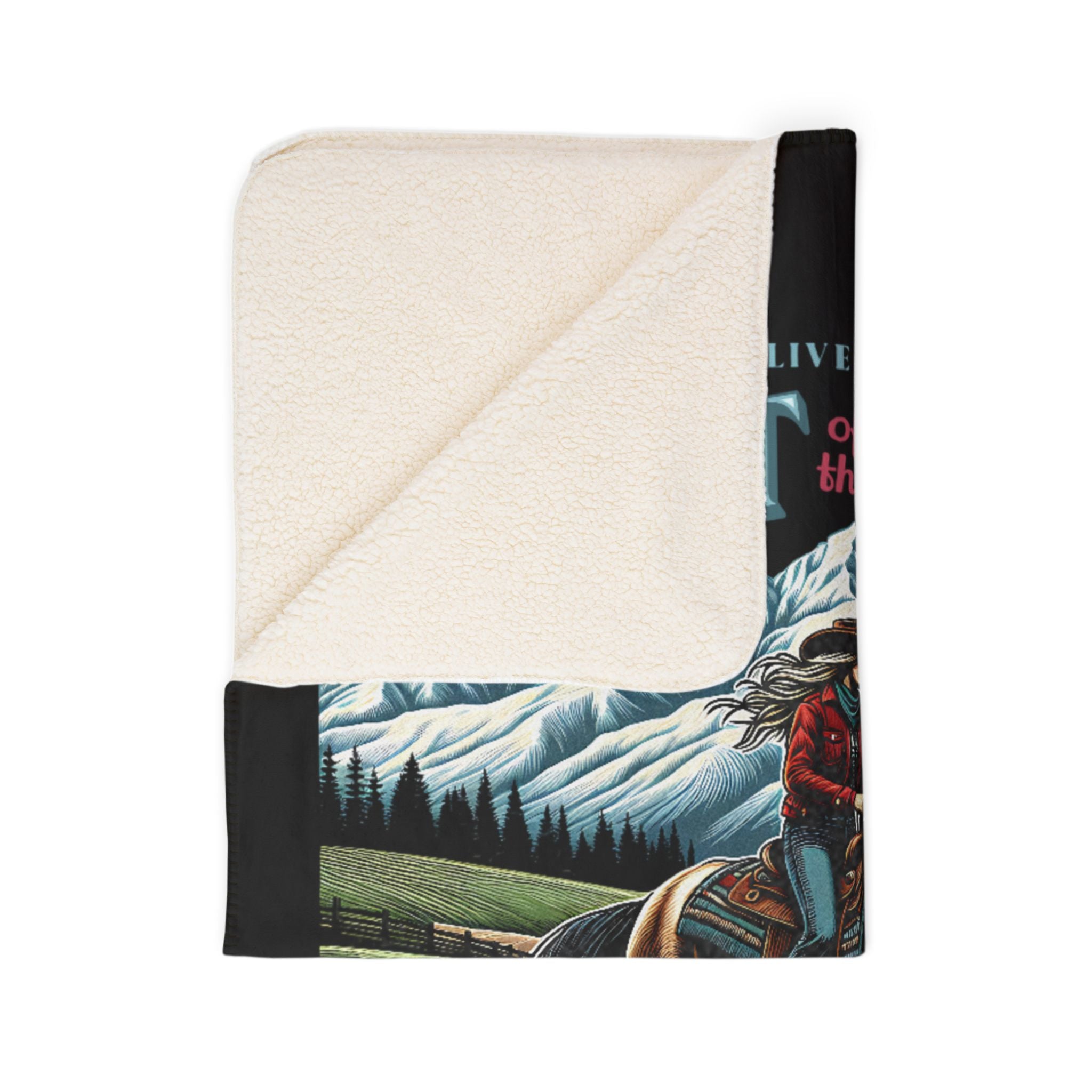 Heart of the Wilds Fleece Sherpa Blanket