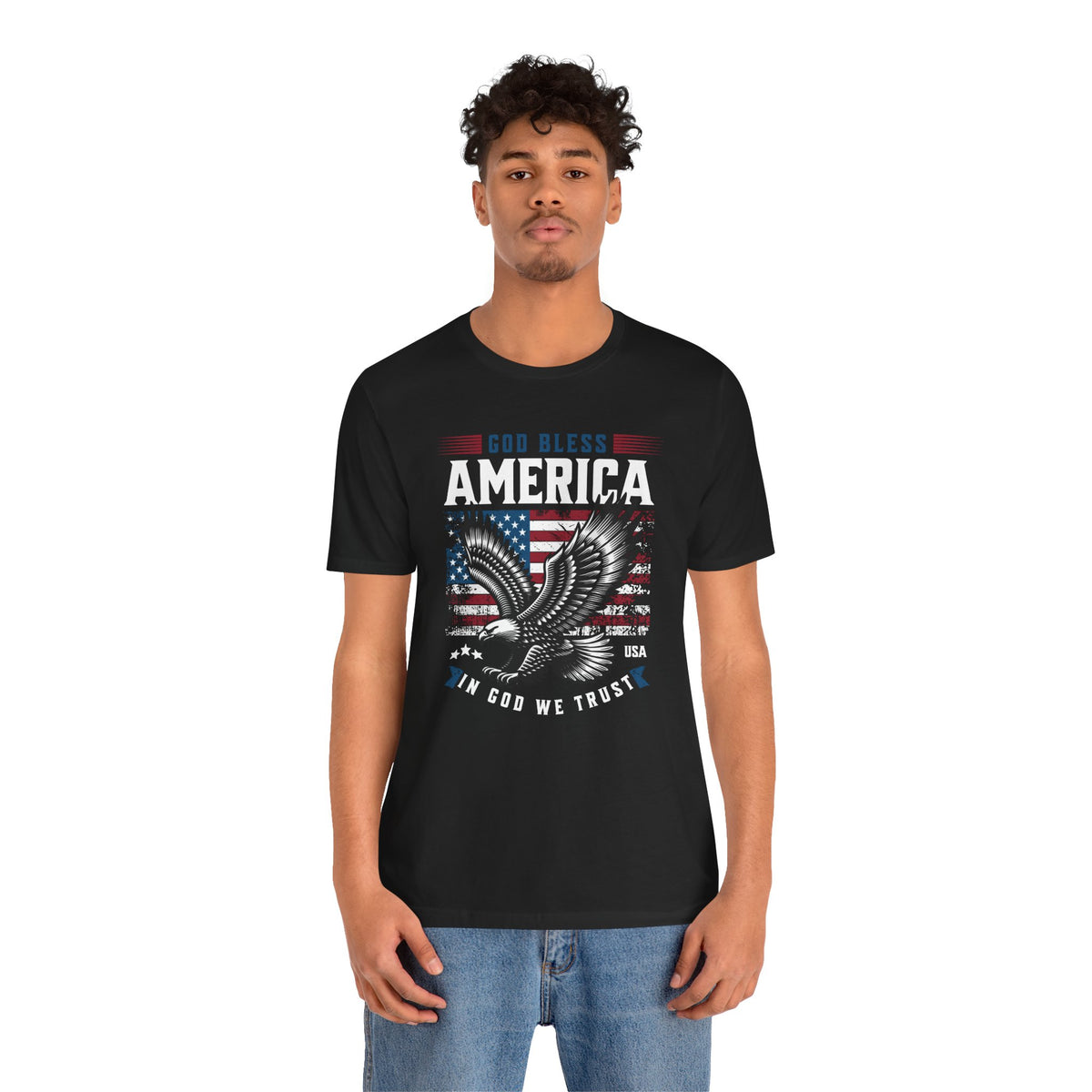 God Bless America with Eagle T-Shirt