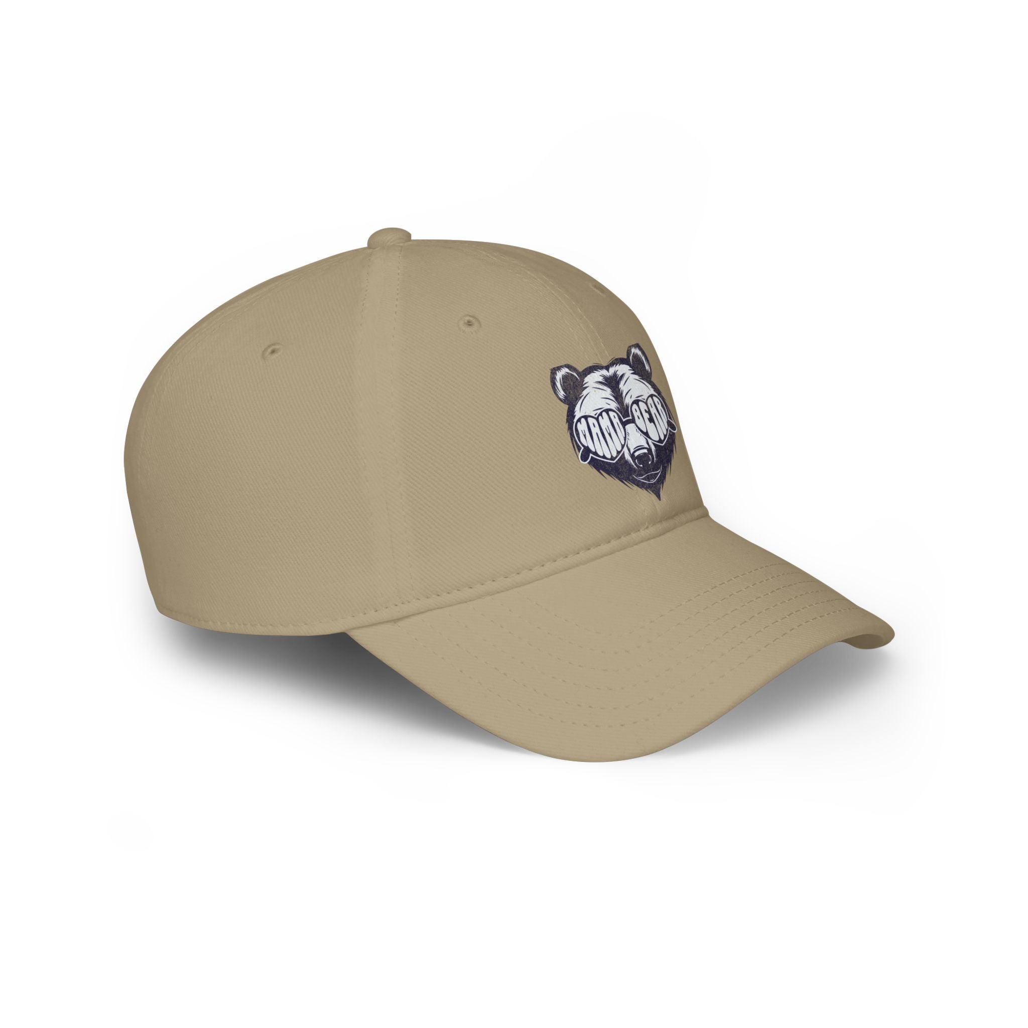 Bear Logo Low Profile Baseball Cap