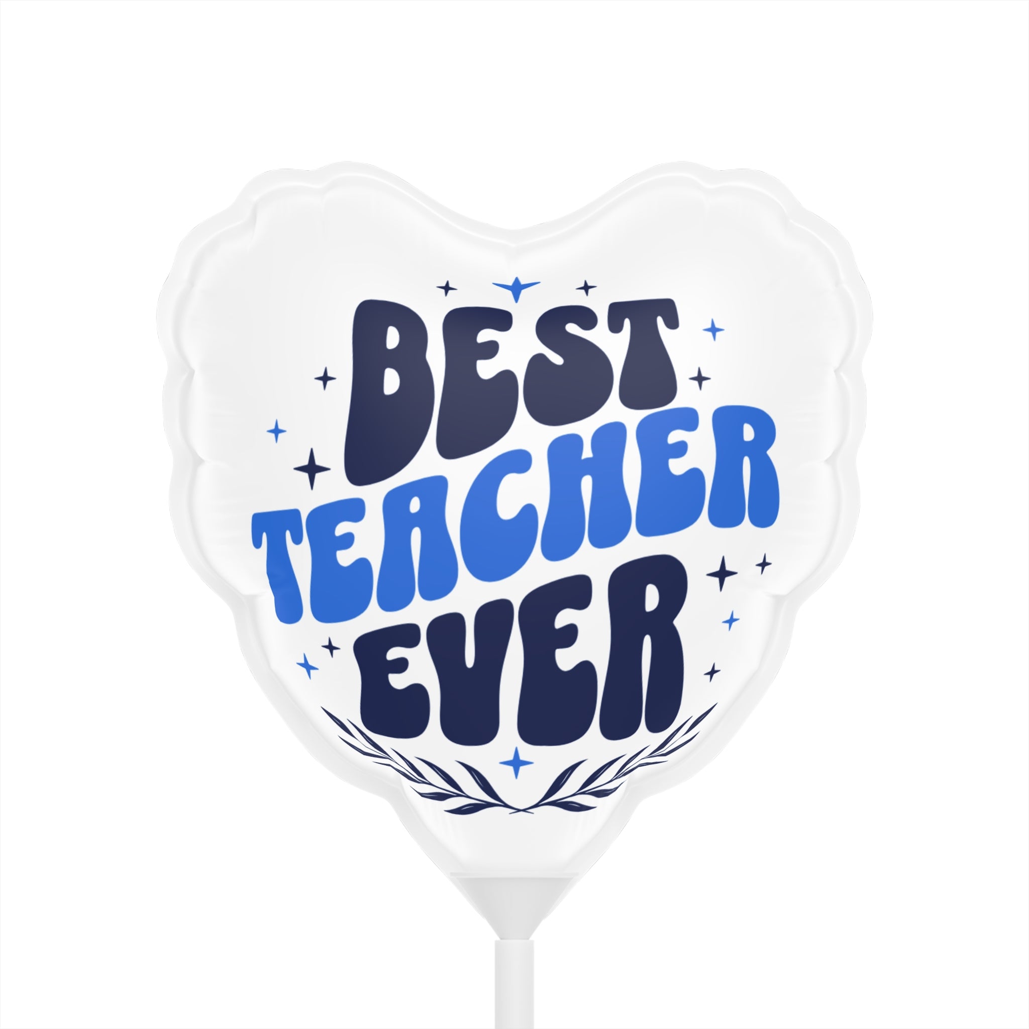 Best Teacher Ever Heart Balloon — 6"