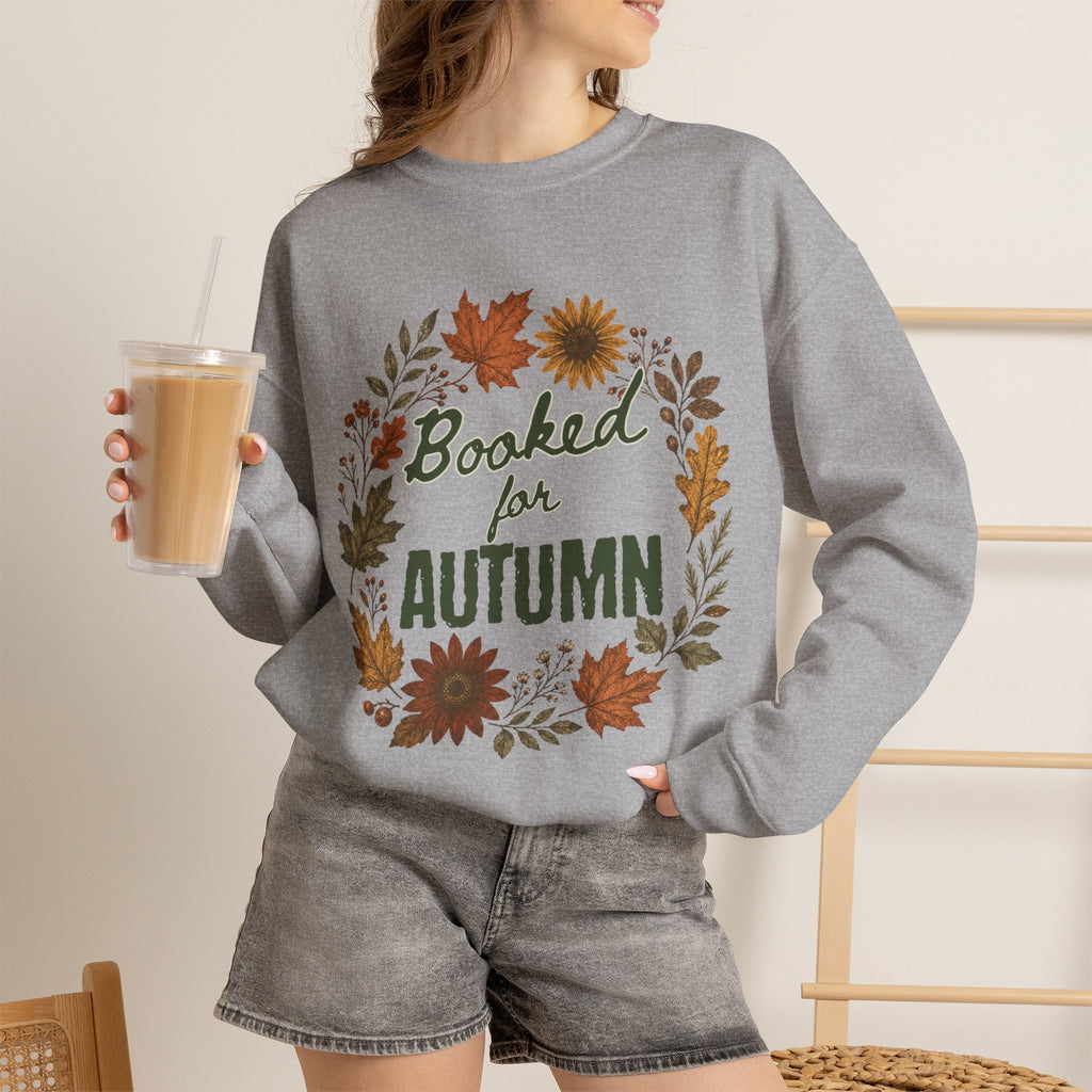 "Booked for Autumn" Crewneck