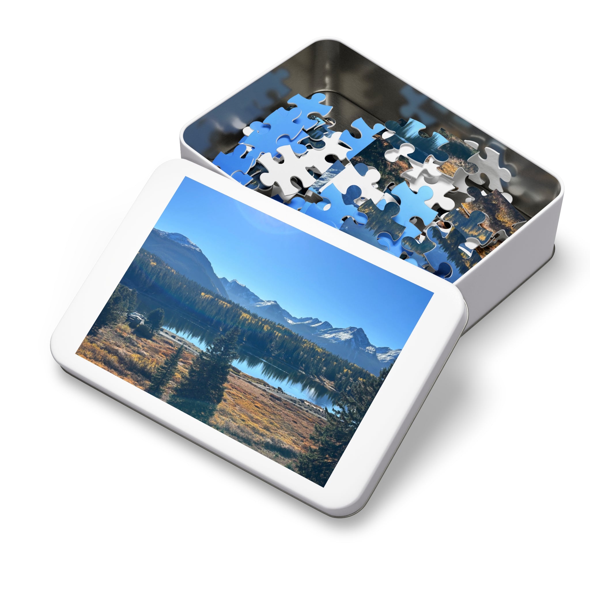 Mountain Lake Jigsaw Puzzle (500-Piece Puzzle with Tin)