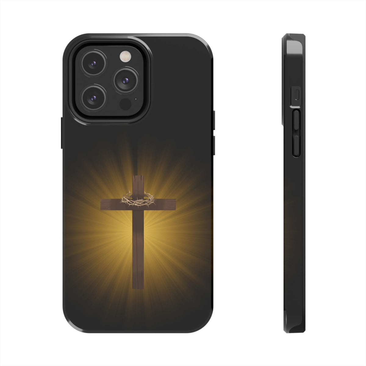 Cross and Crown of Thorns Phone Case