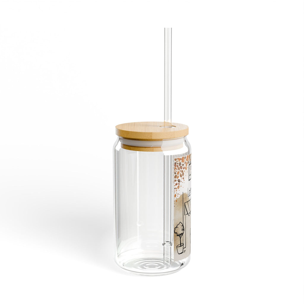 Coffee Shop Sipper Glass