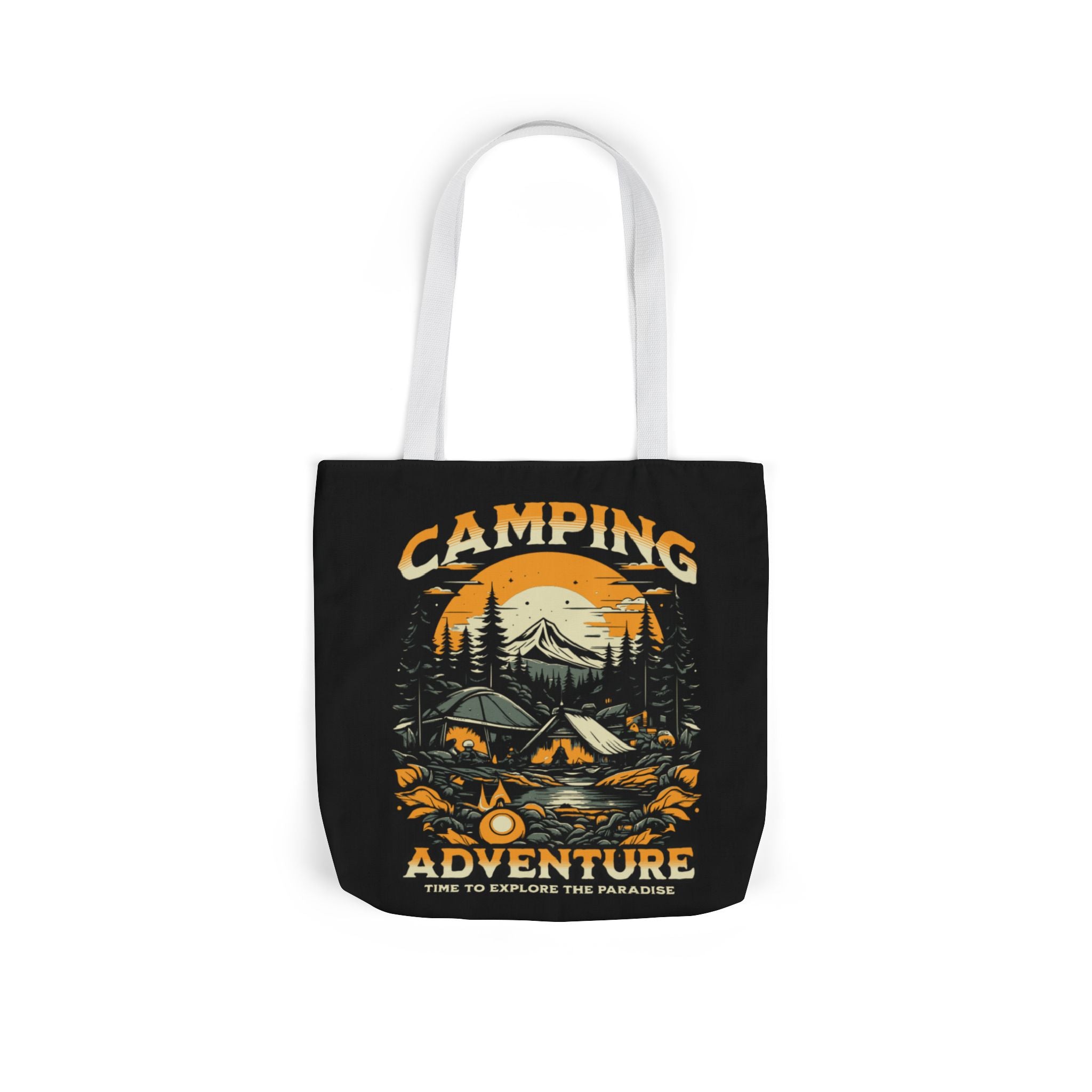 Camping Adventure Canvas Tote Bag