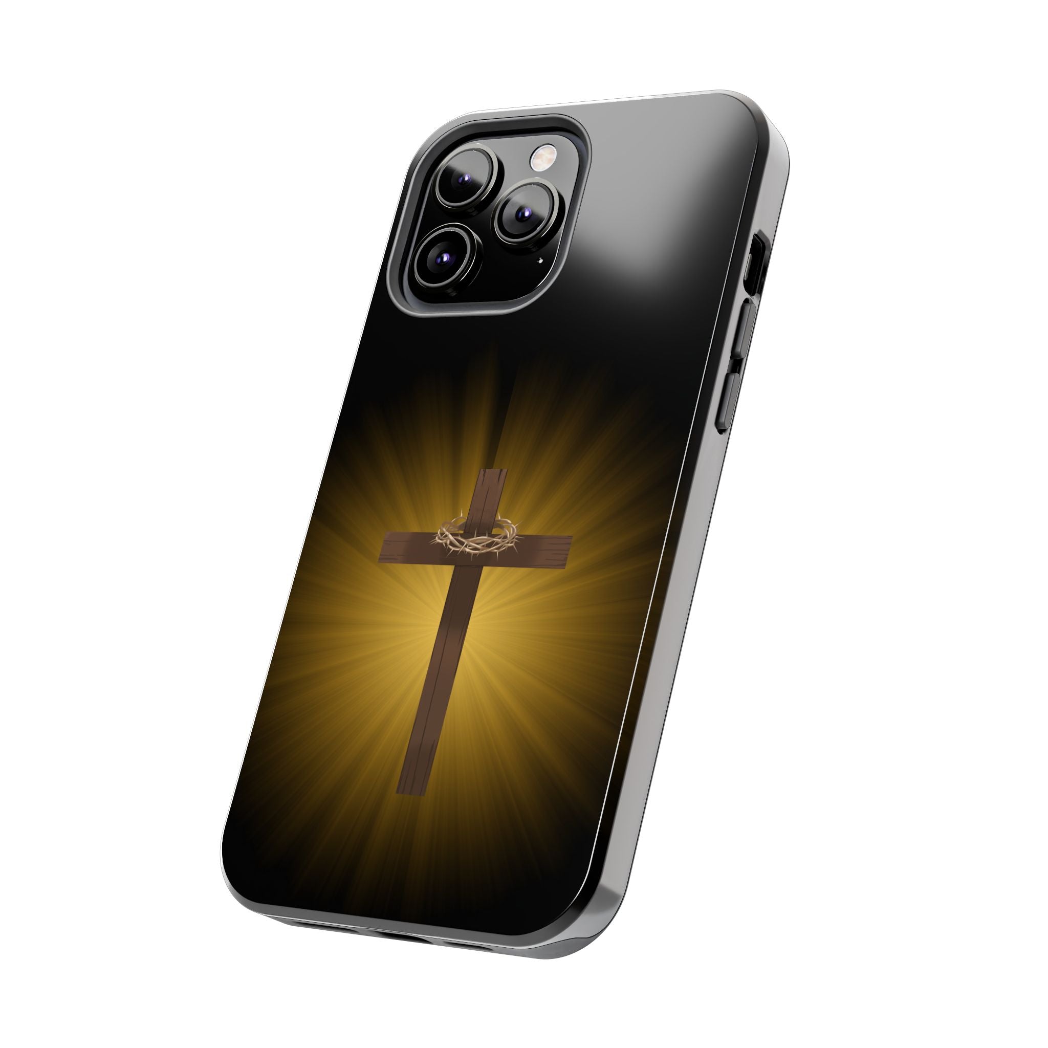 Cross and Crown of Thorns Phone Case