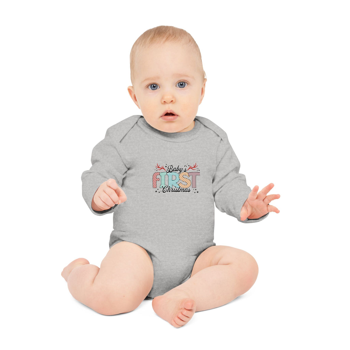 "Baby's First Christmas" LS Onesie