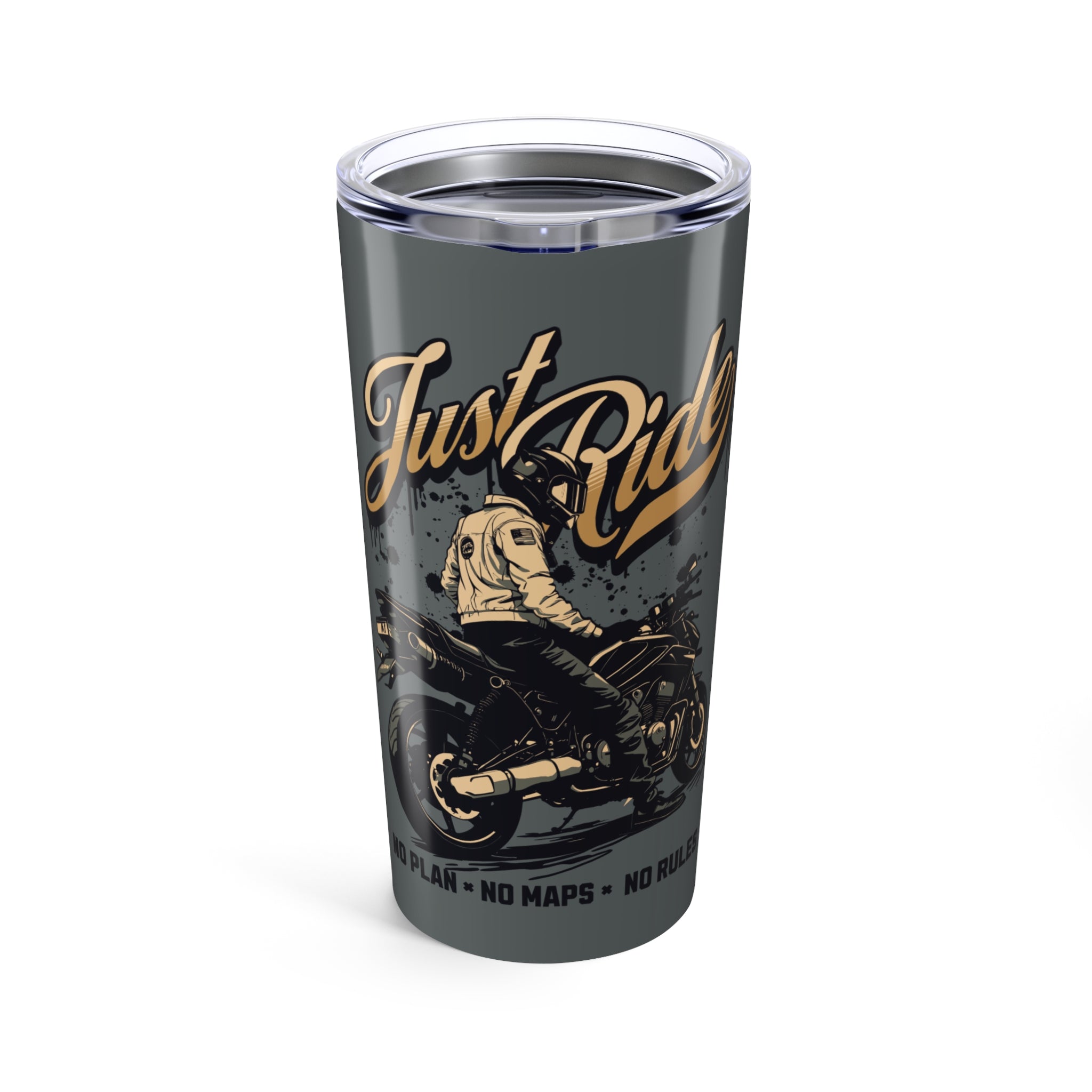 Just Ride Motorcycle Tumbler (20oz.)