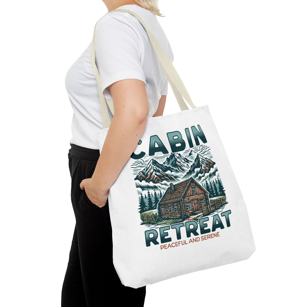 Cabin Retreat Tote Bag