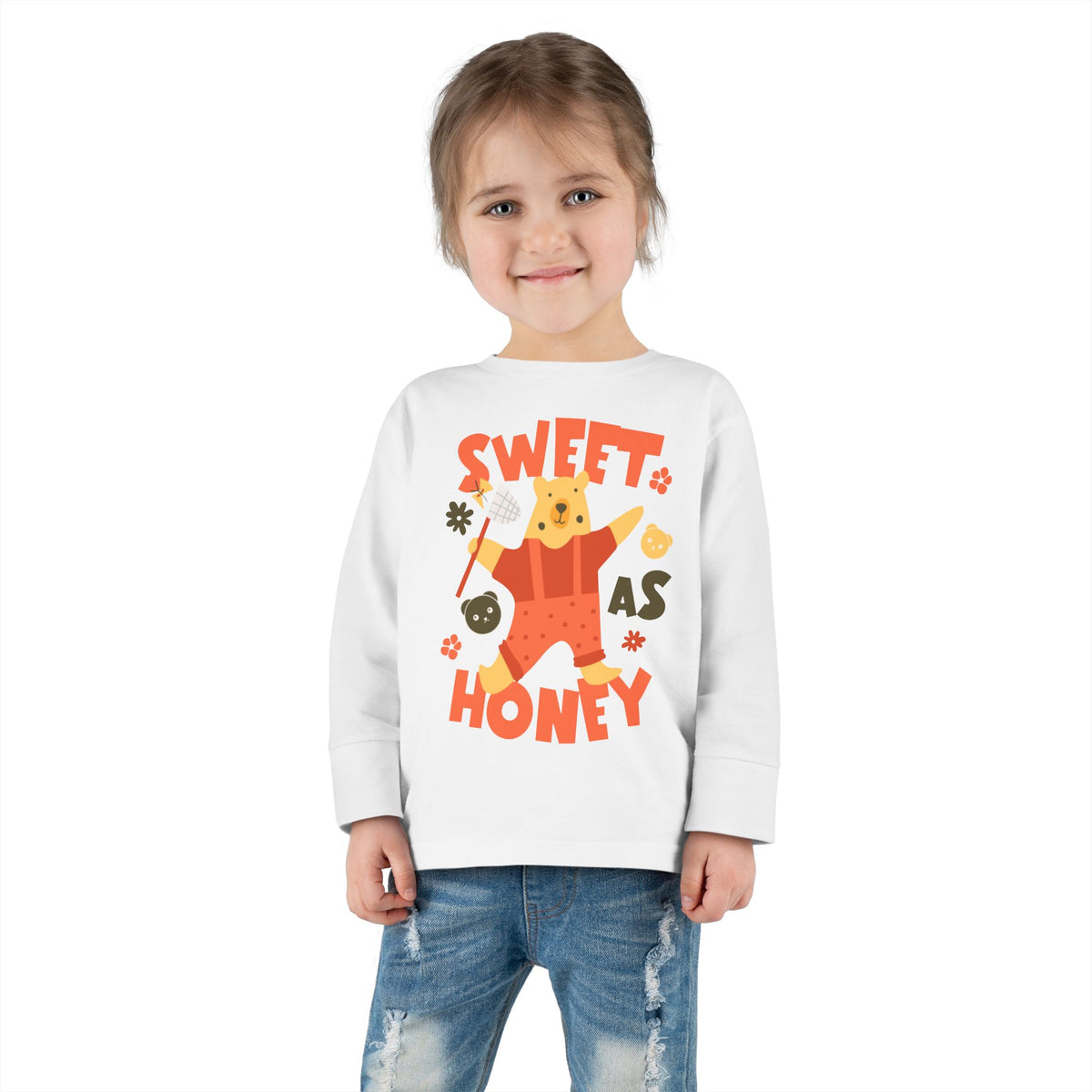 "Sweet as Honey" Bear Toddler LS T-Shirt