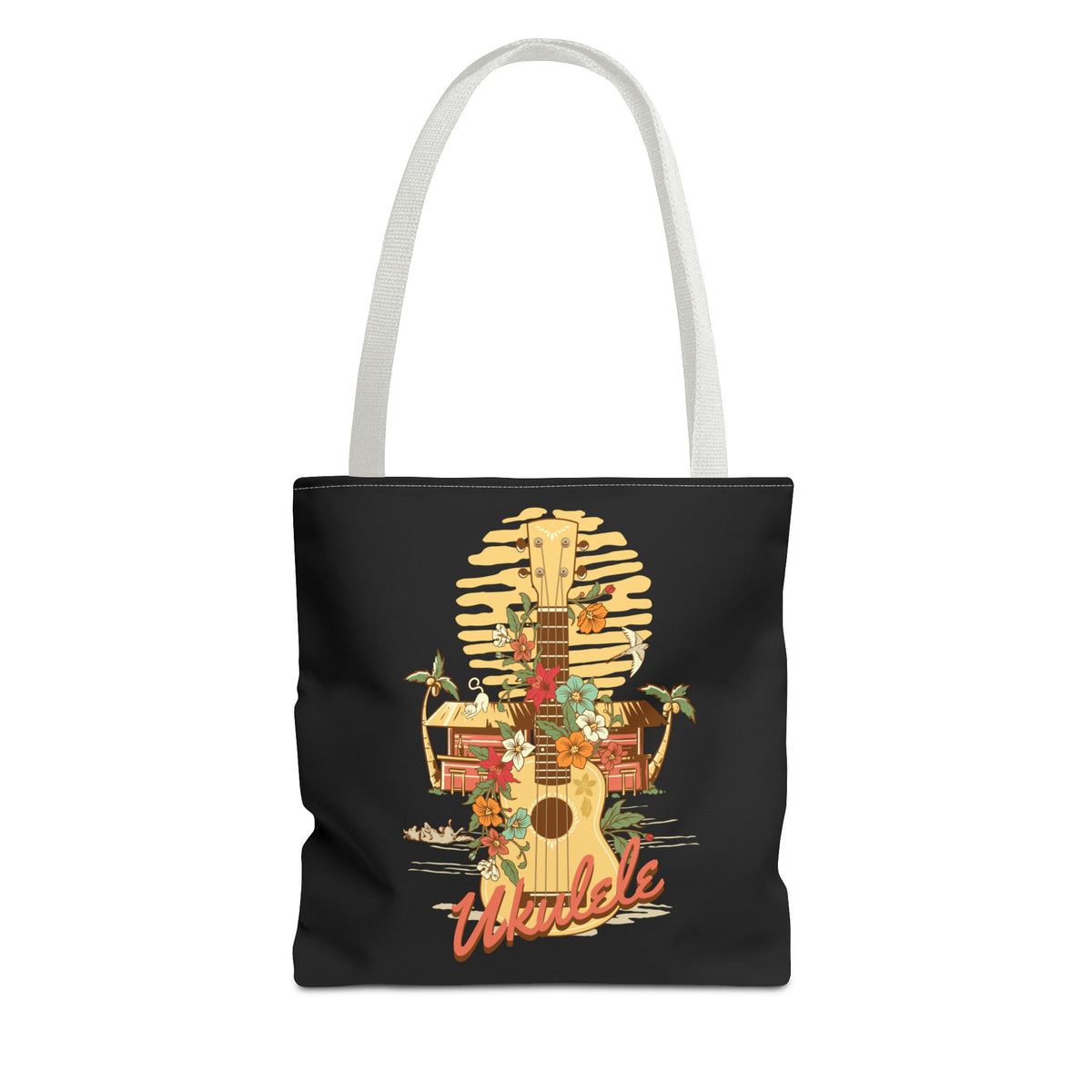 Ukulele Retro Tote Bag
