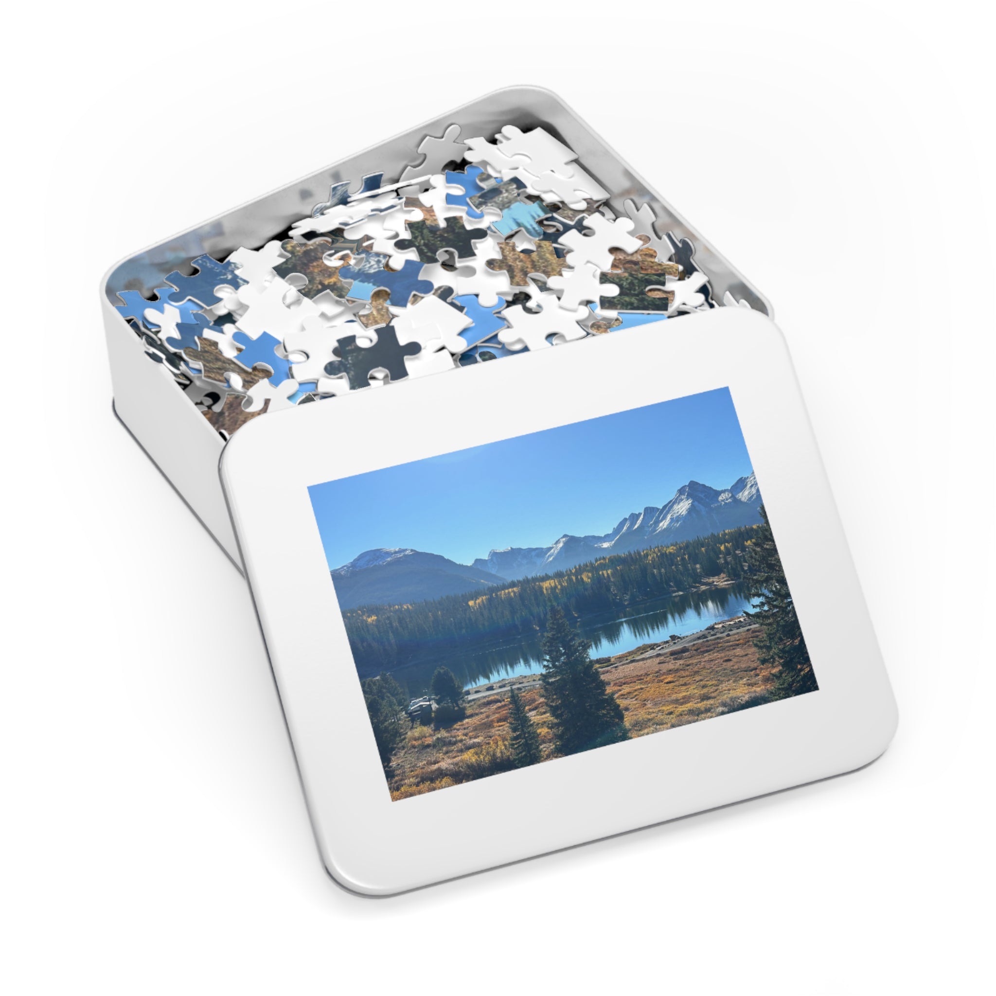 Mountain Lake Jigsaw Puzzle (500-Piece Puzzle with Tin)