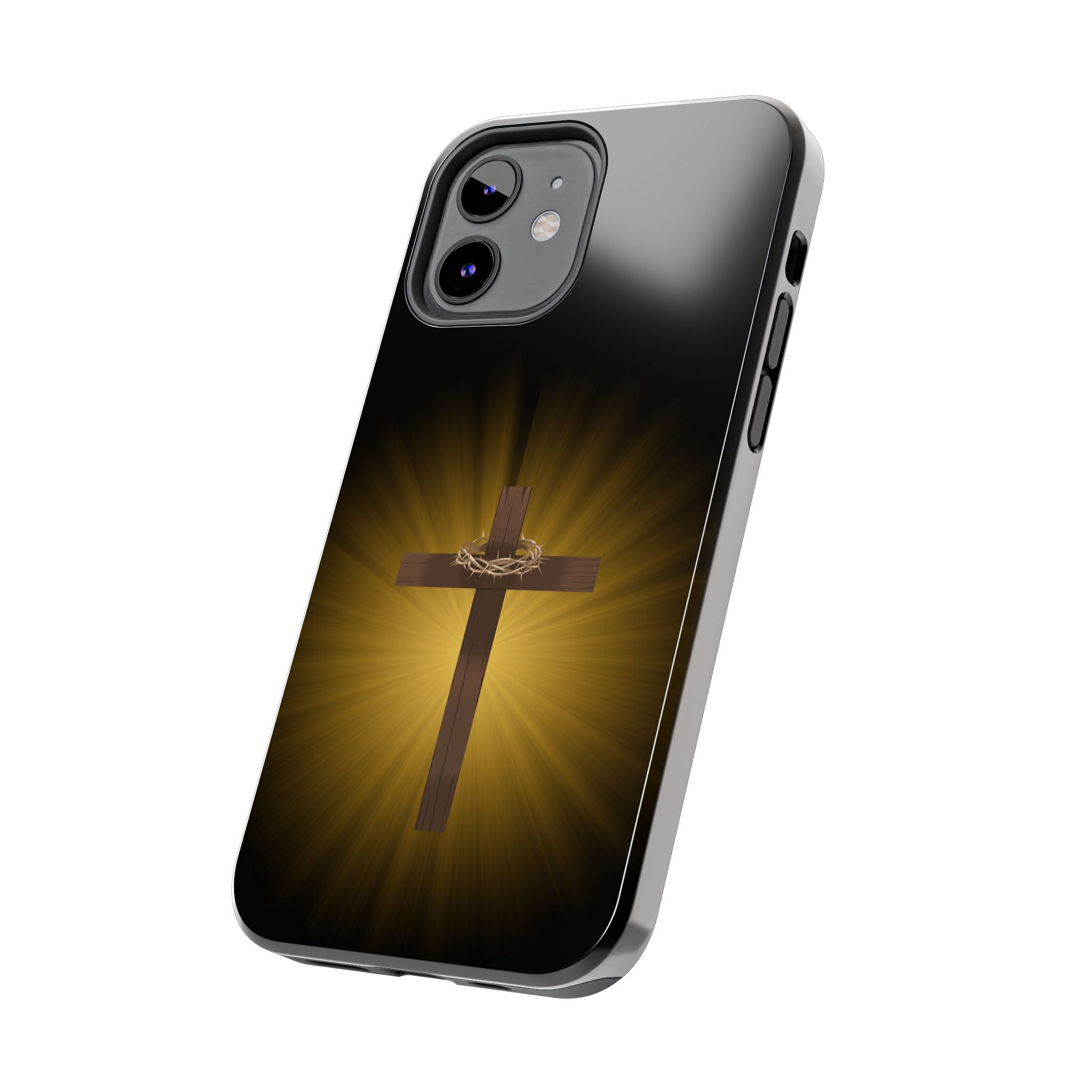Cross and Crown of Thorns Phone Case