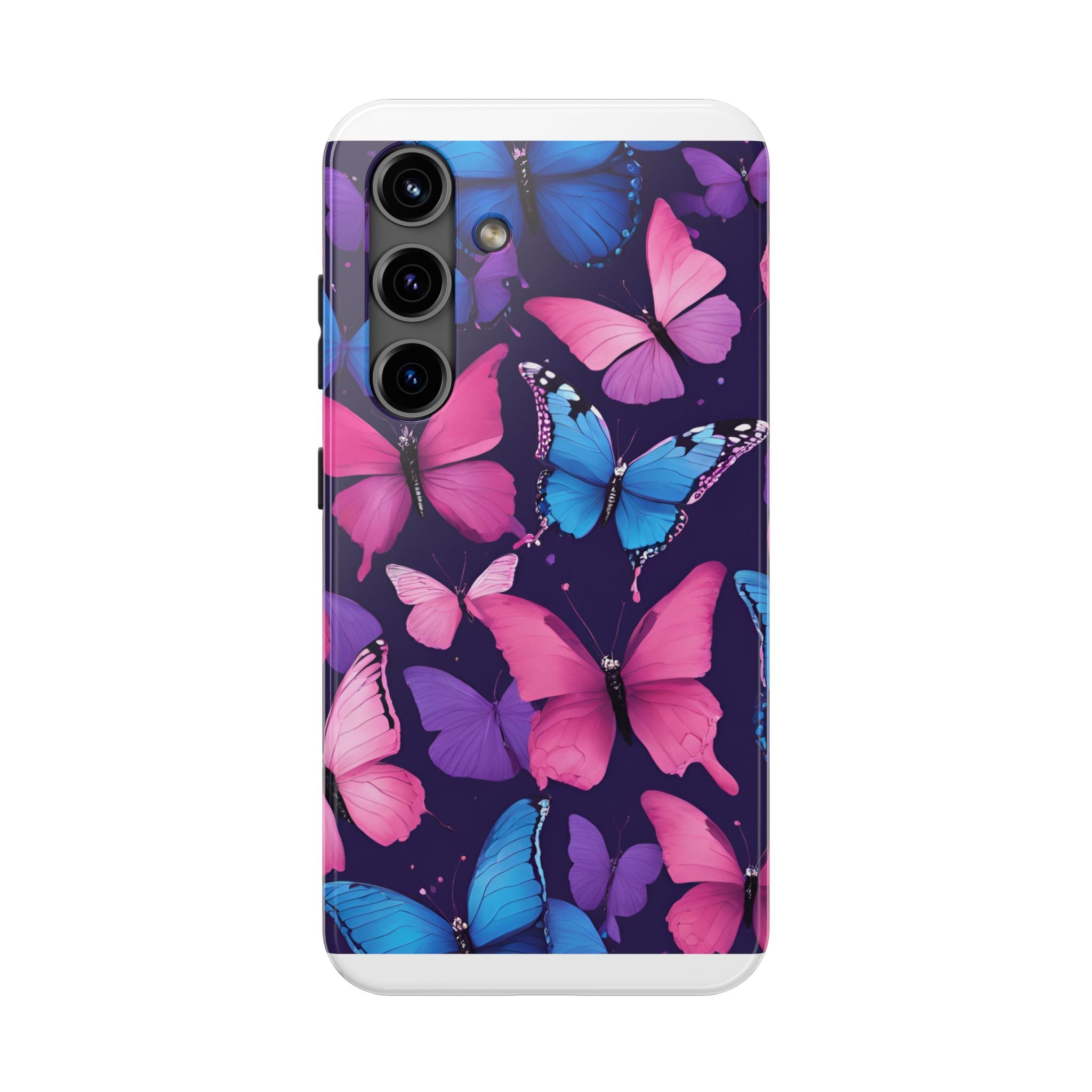 Butterfly Phone Case (Pink,Purple and Blue)