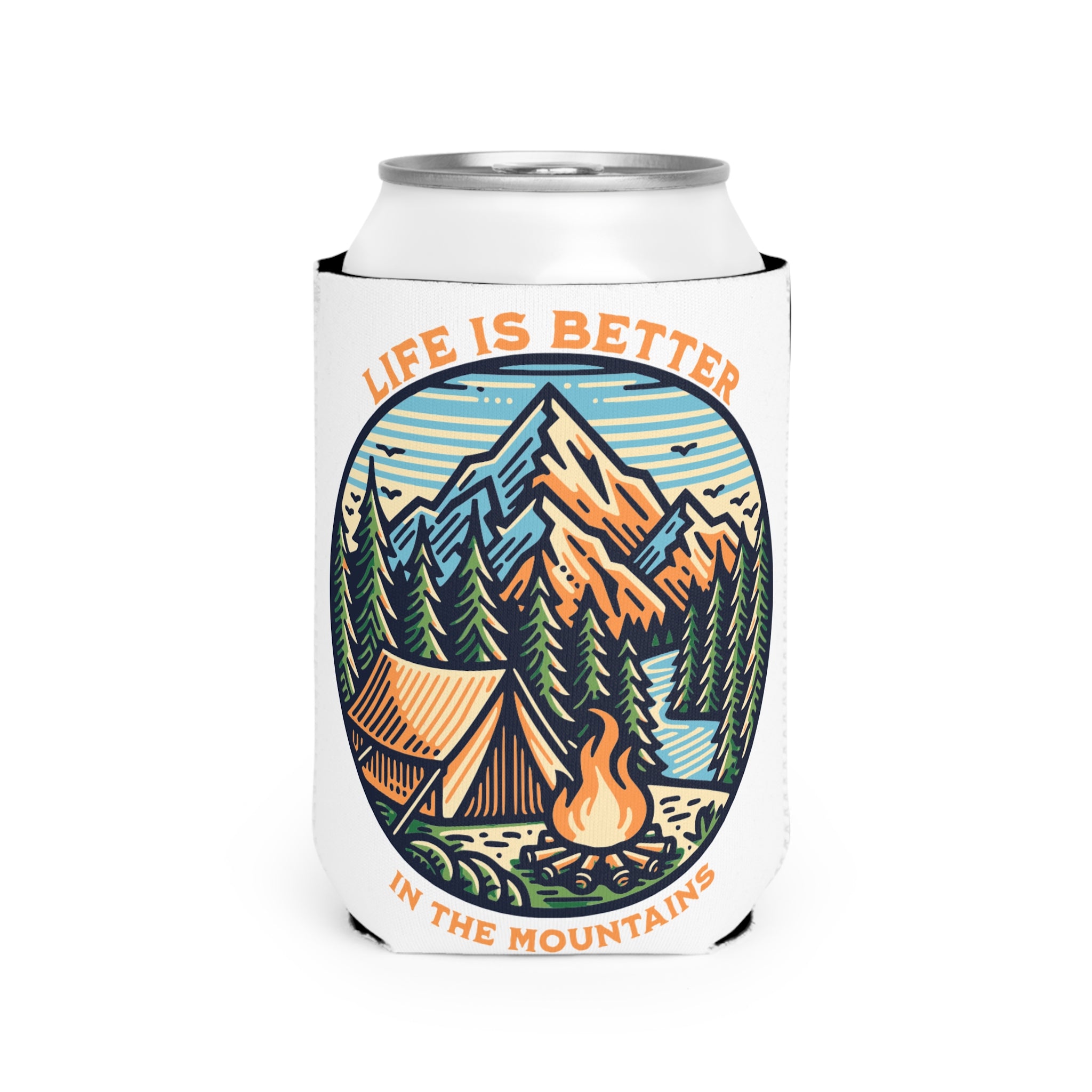 "Life Is Better in the Mountains" Can Sleeve