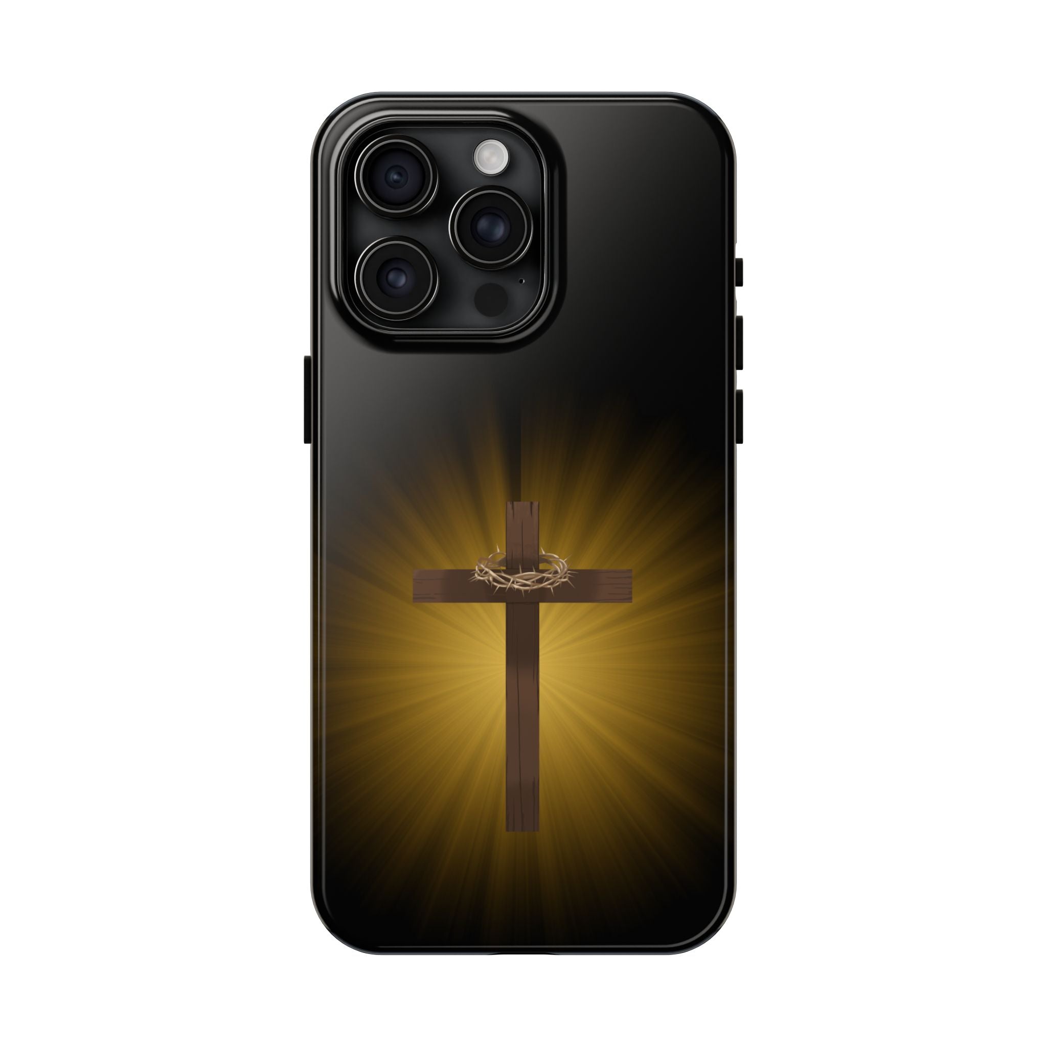 Cross and Crown of Thorns Phone Case