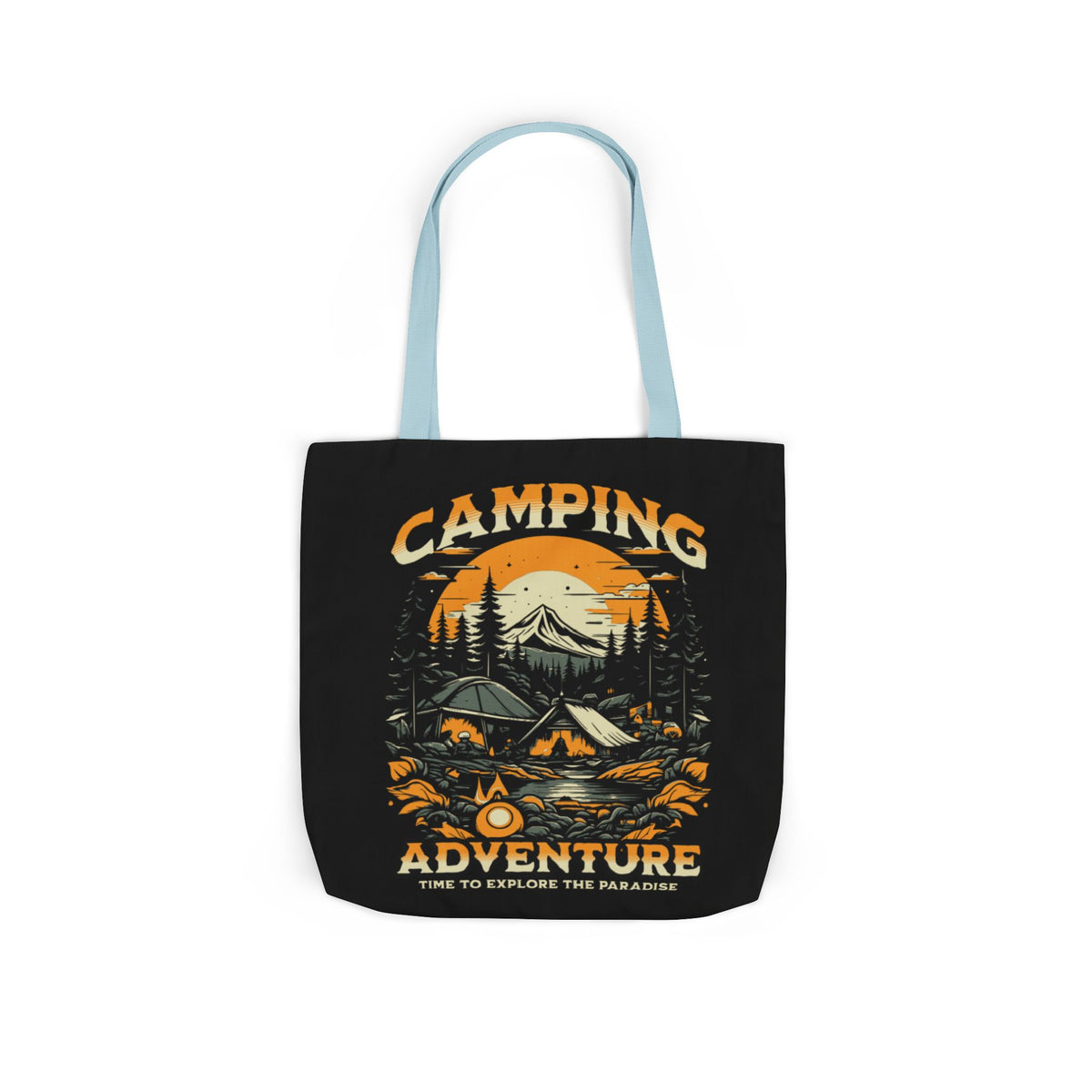 Camping Adventure Canvas Tote Bag