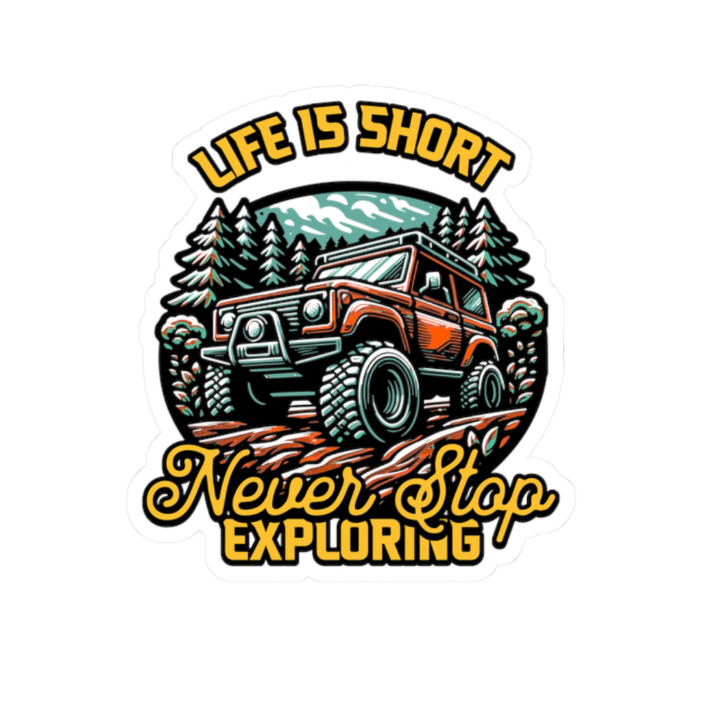 Never Stop Exploring Off-Road Sticker