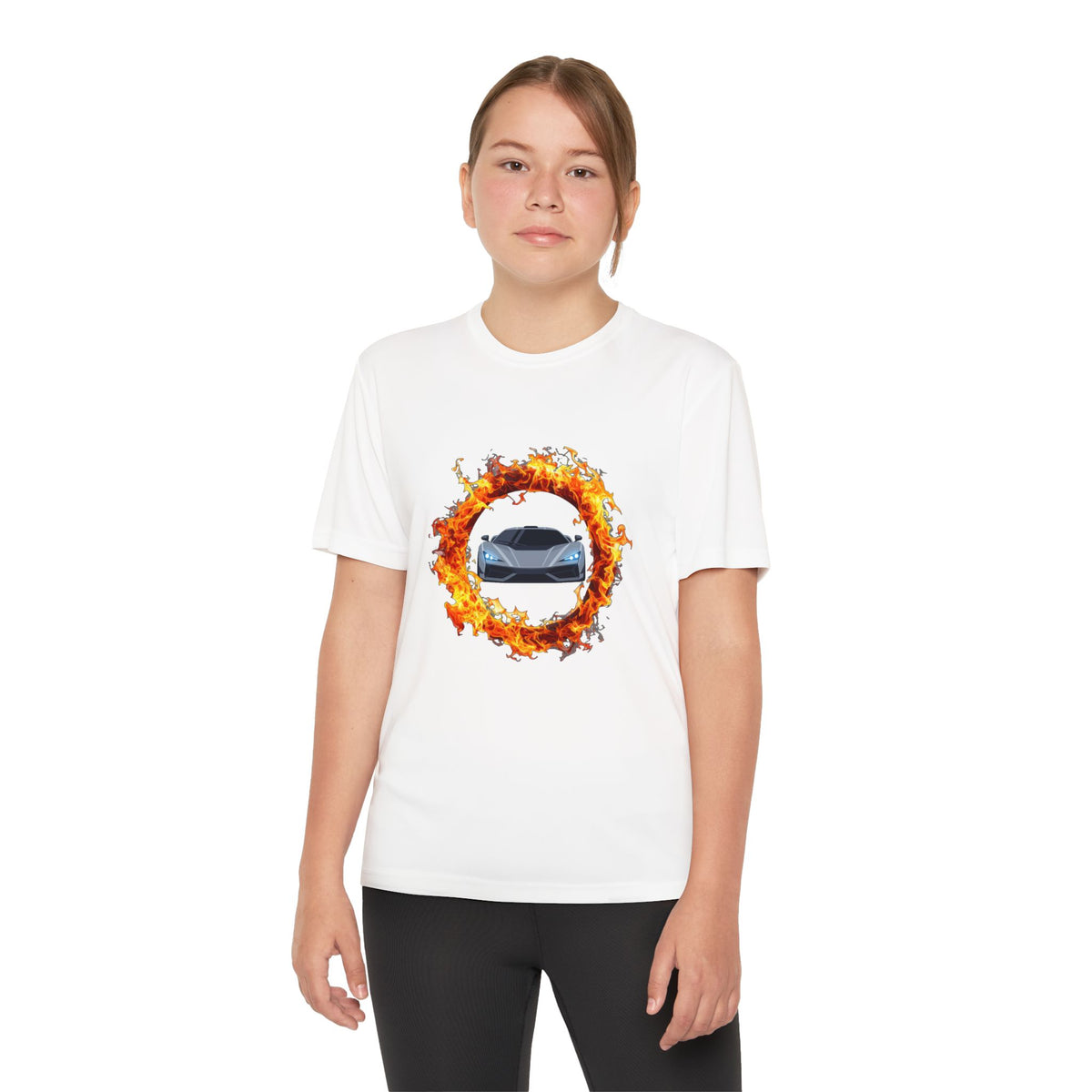Car in a Ring of Fire Youth T-Shirt