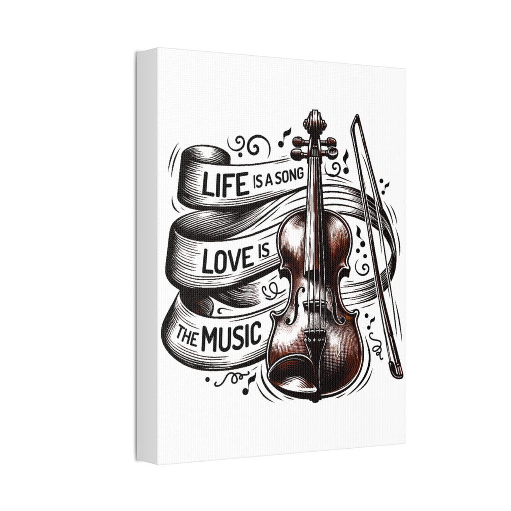 Violin Wall Art Canvas