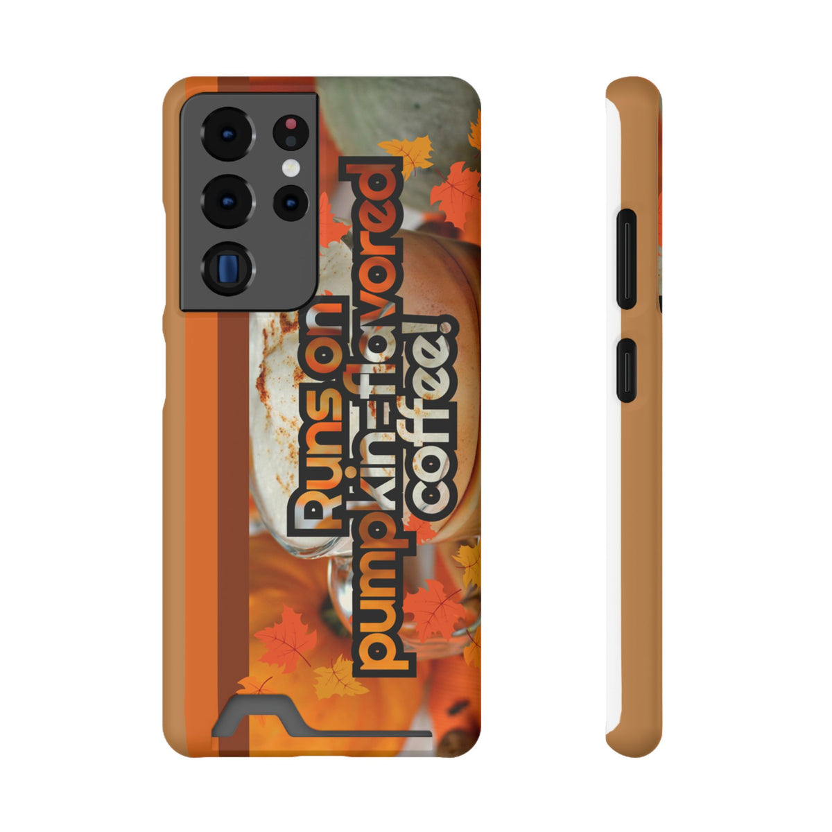 Coffee Phone Case w/Card Holder