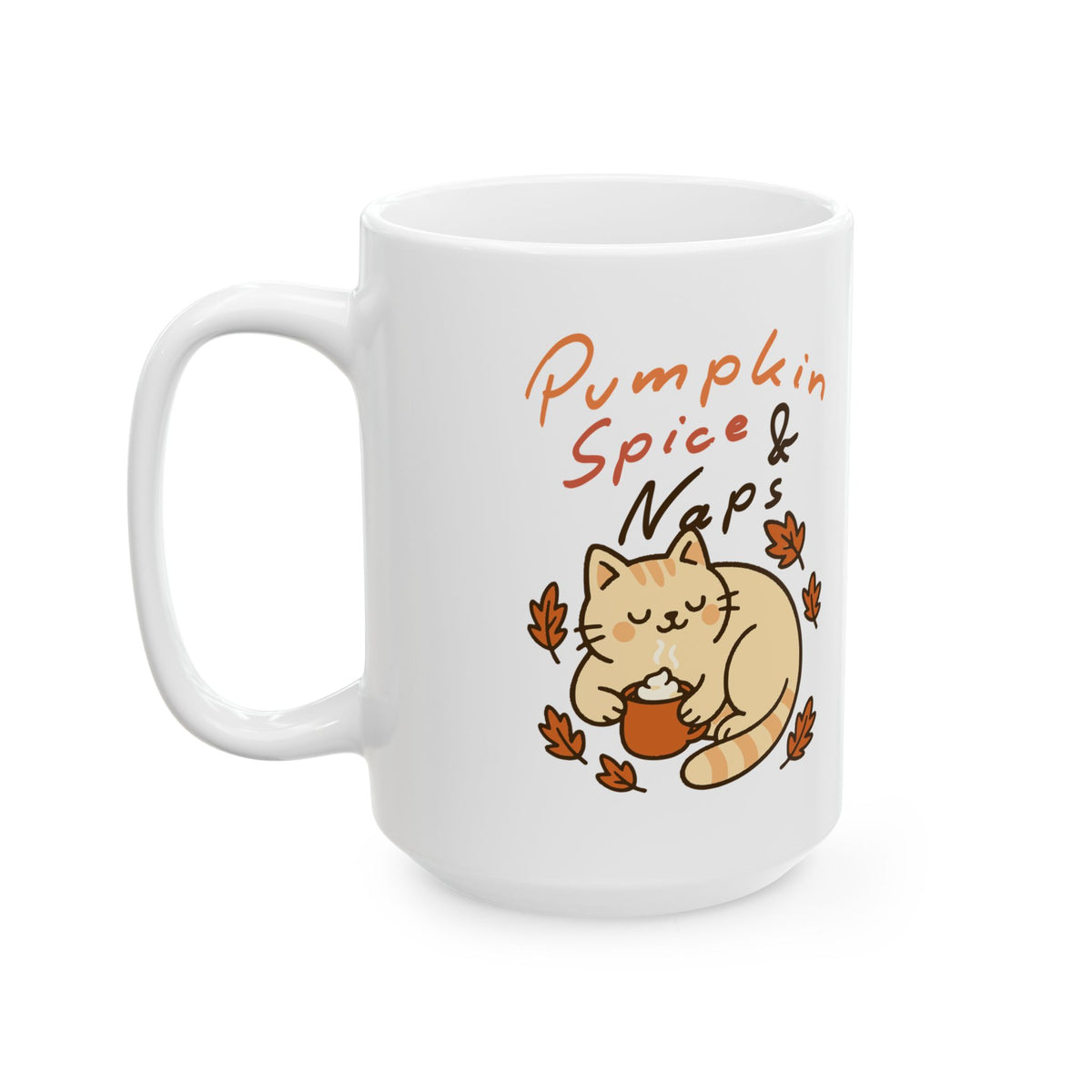 Pumpkin Spice Ceramic Mug (11oz, 15oz)