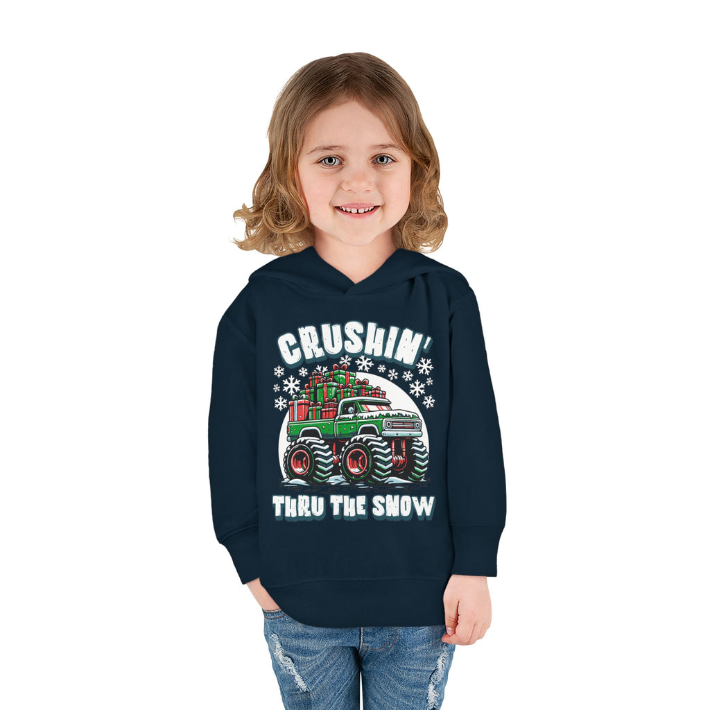 "Crushin' Thru the Snow" Christmas Monster Truck Hoodie