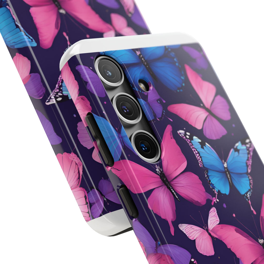 Butterfly Phone Case (Pink,Purple and Blue)