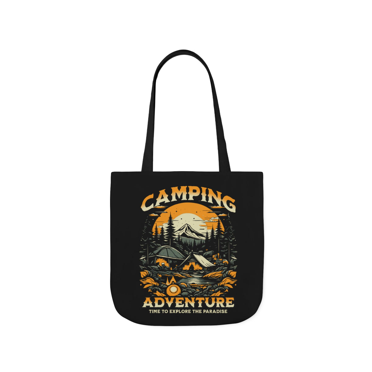 Camping Adventure Canvas Tote Bag