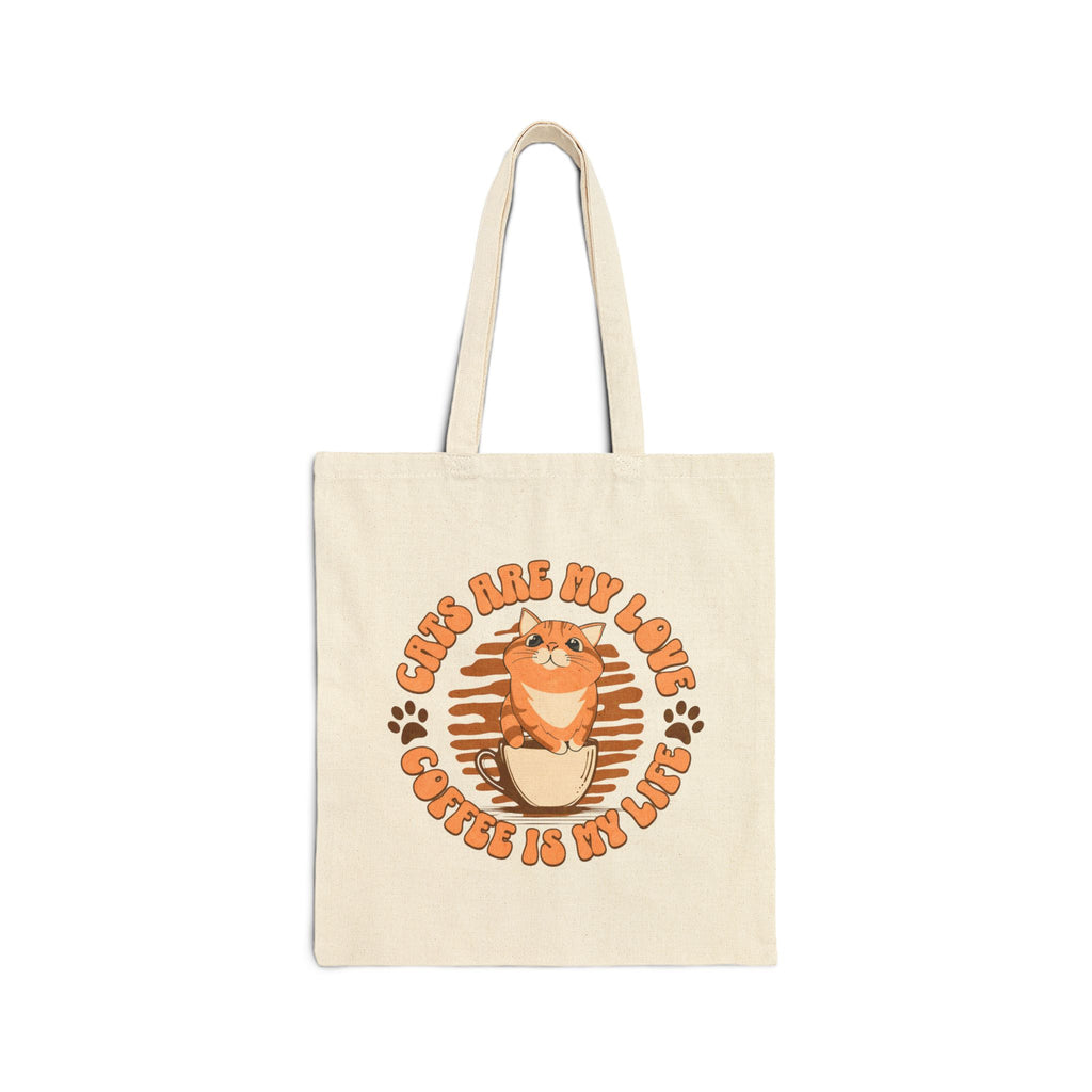 Cat & Coffee Tote Bag