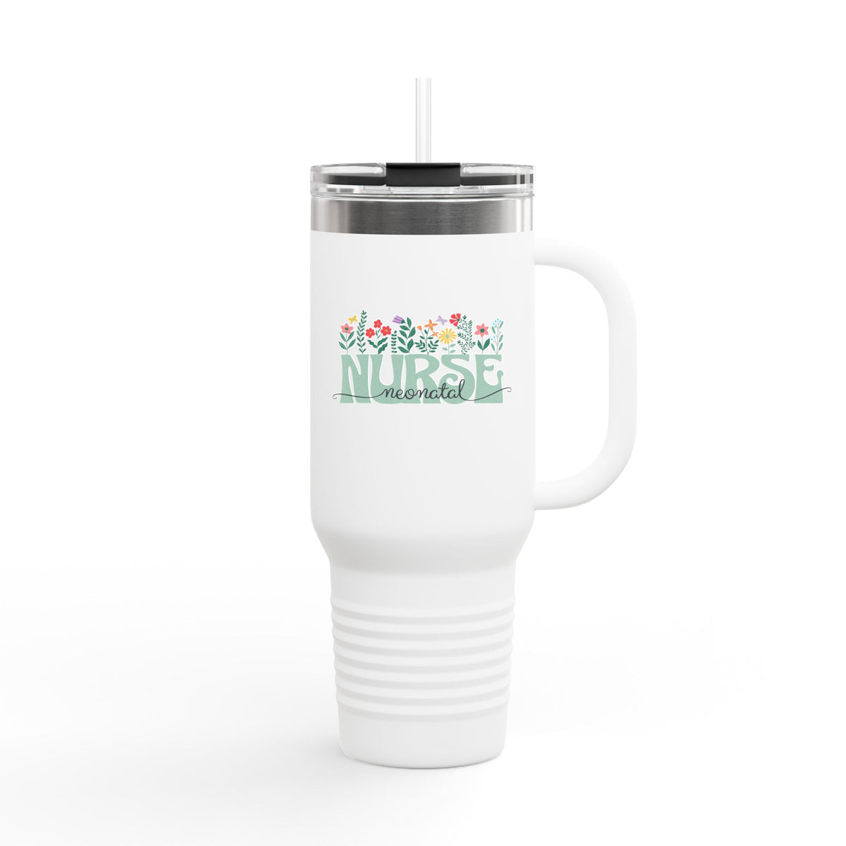 Nurse Mom Floral Tumbler (40oz.)